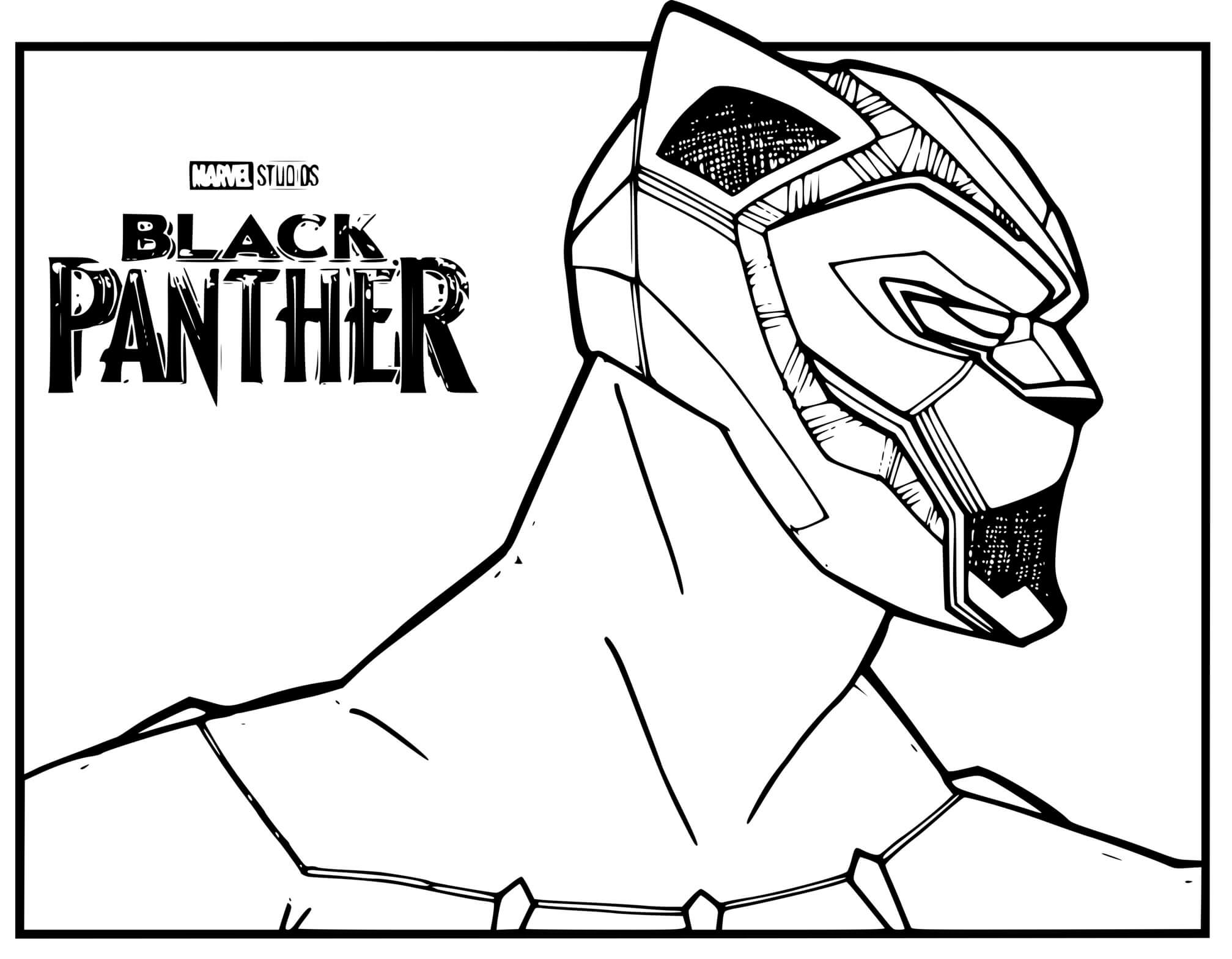 Coloriage Black panther