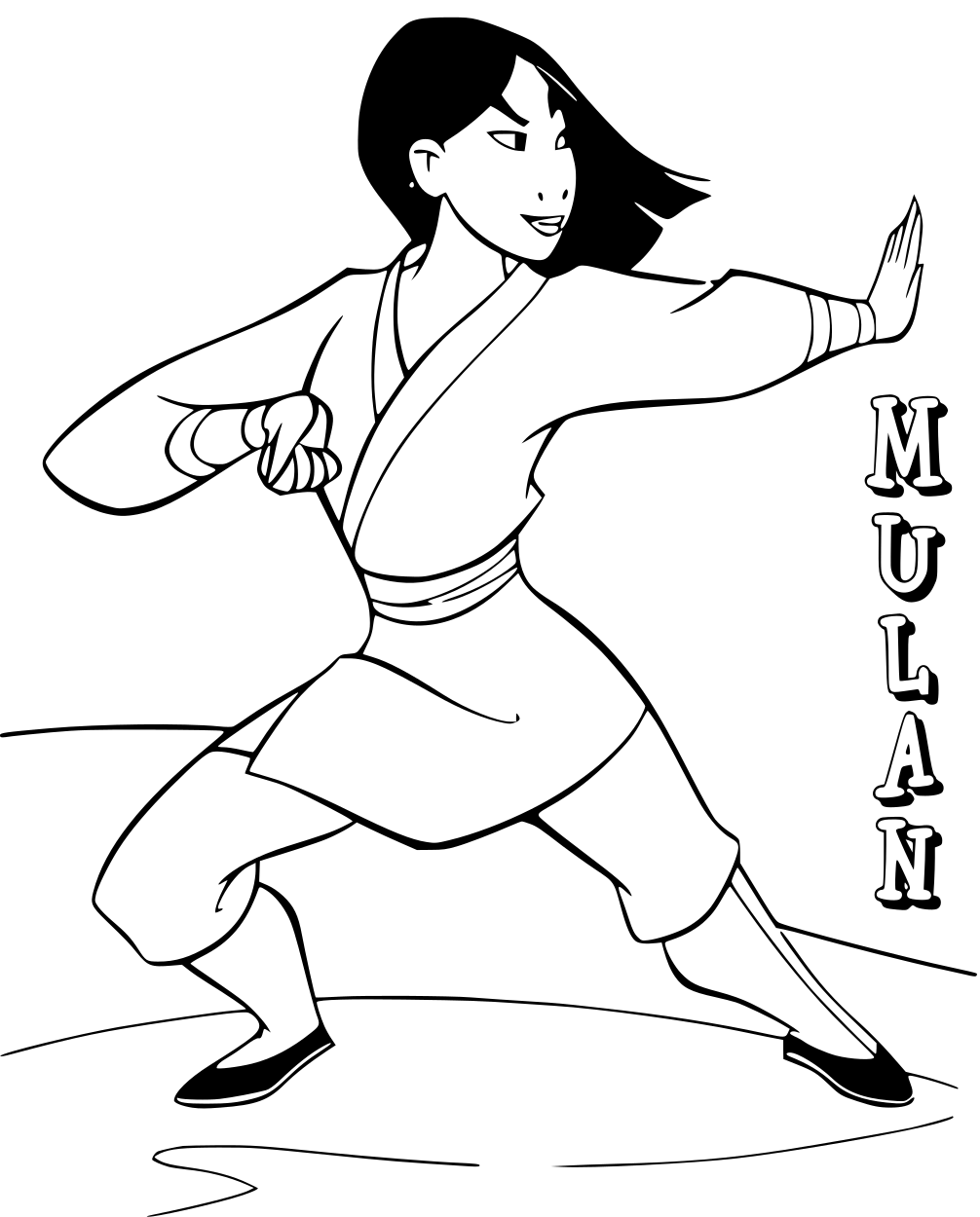 Coloriage Mulan