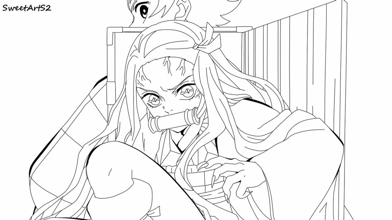 Coloriage Demon slayer