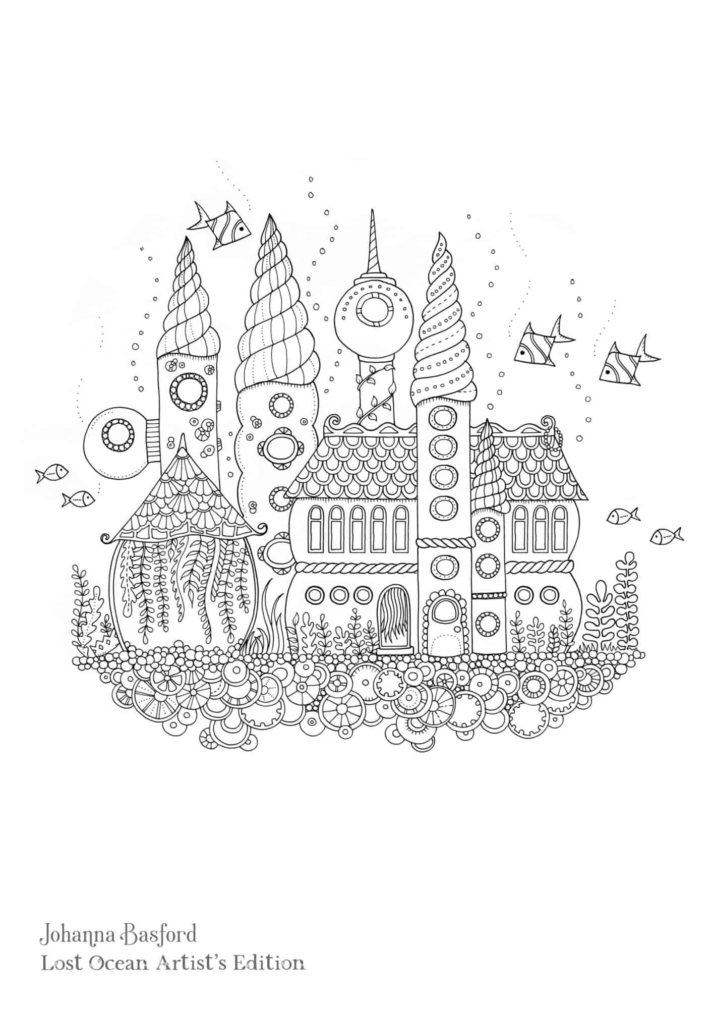 Coloriage Adulte par johanna basford