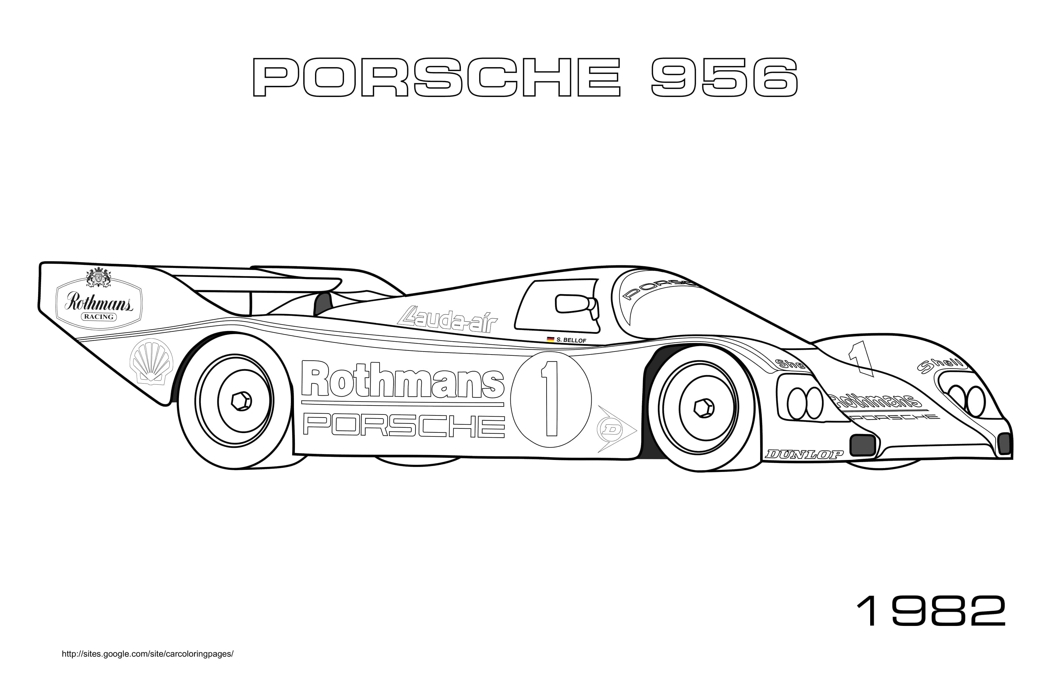 Coloriage Voiture de course