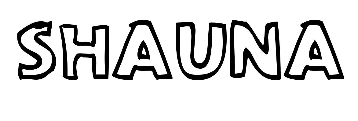 Coloriage Shauna - Prénom à imprimer