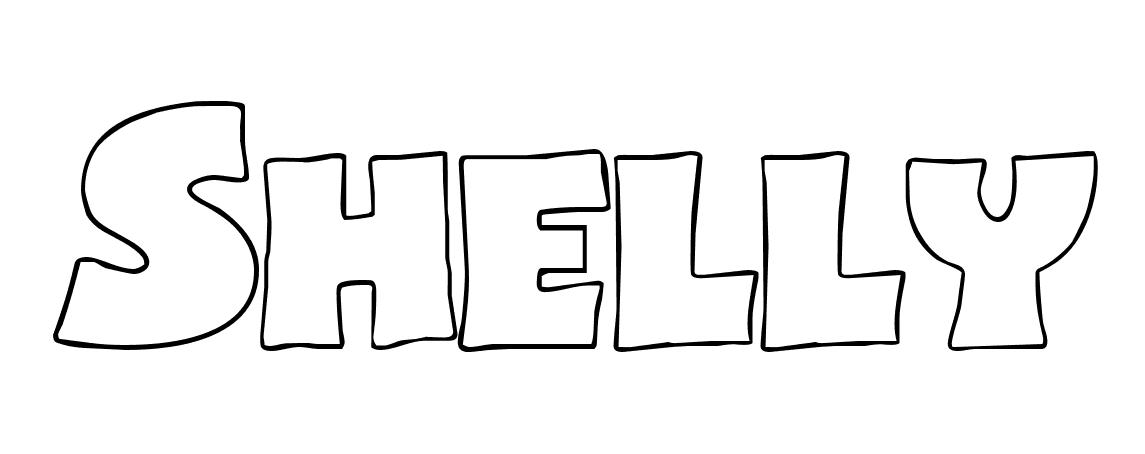 Coloriage Shelly - Prénom à imprimer