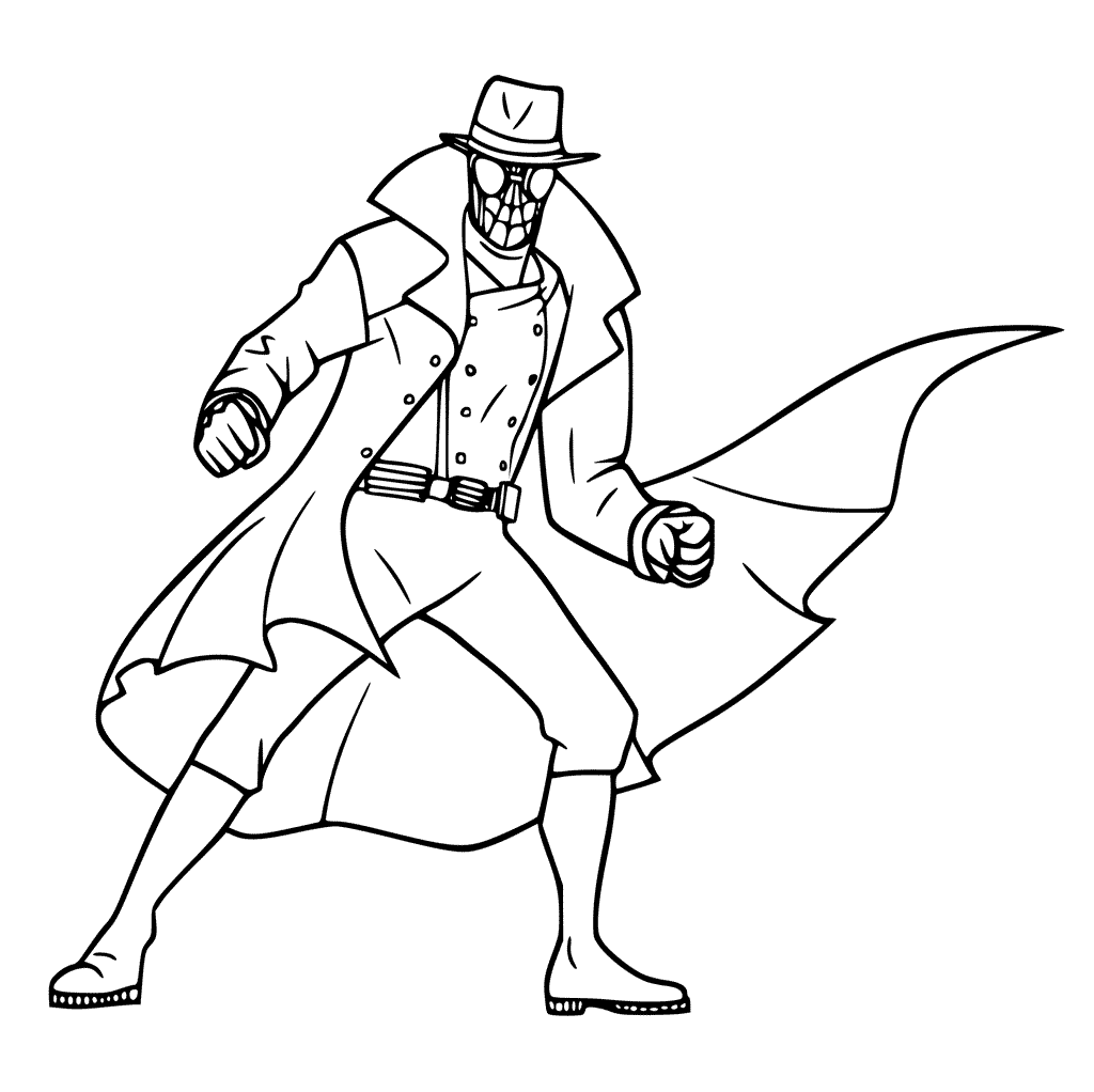 Coloriage Spider Man Noir - Spider-Man à imprimer