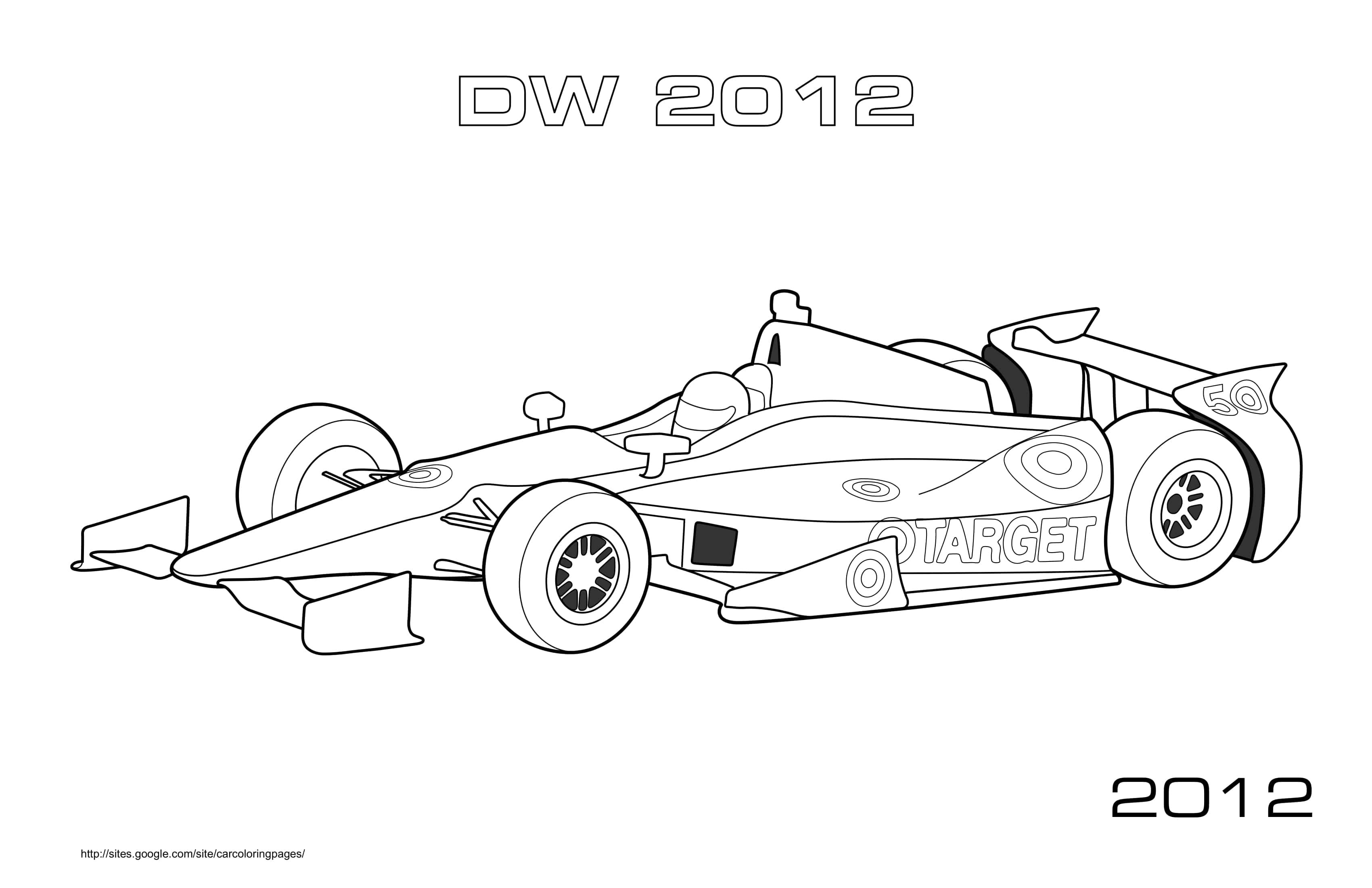Coloriage Voiture de course