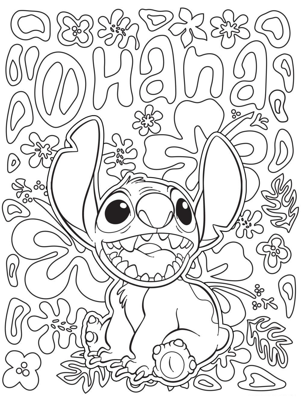 Coloriage Stitch Mandala Lilo Stitch - Stitch à imprimer