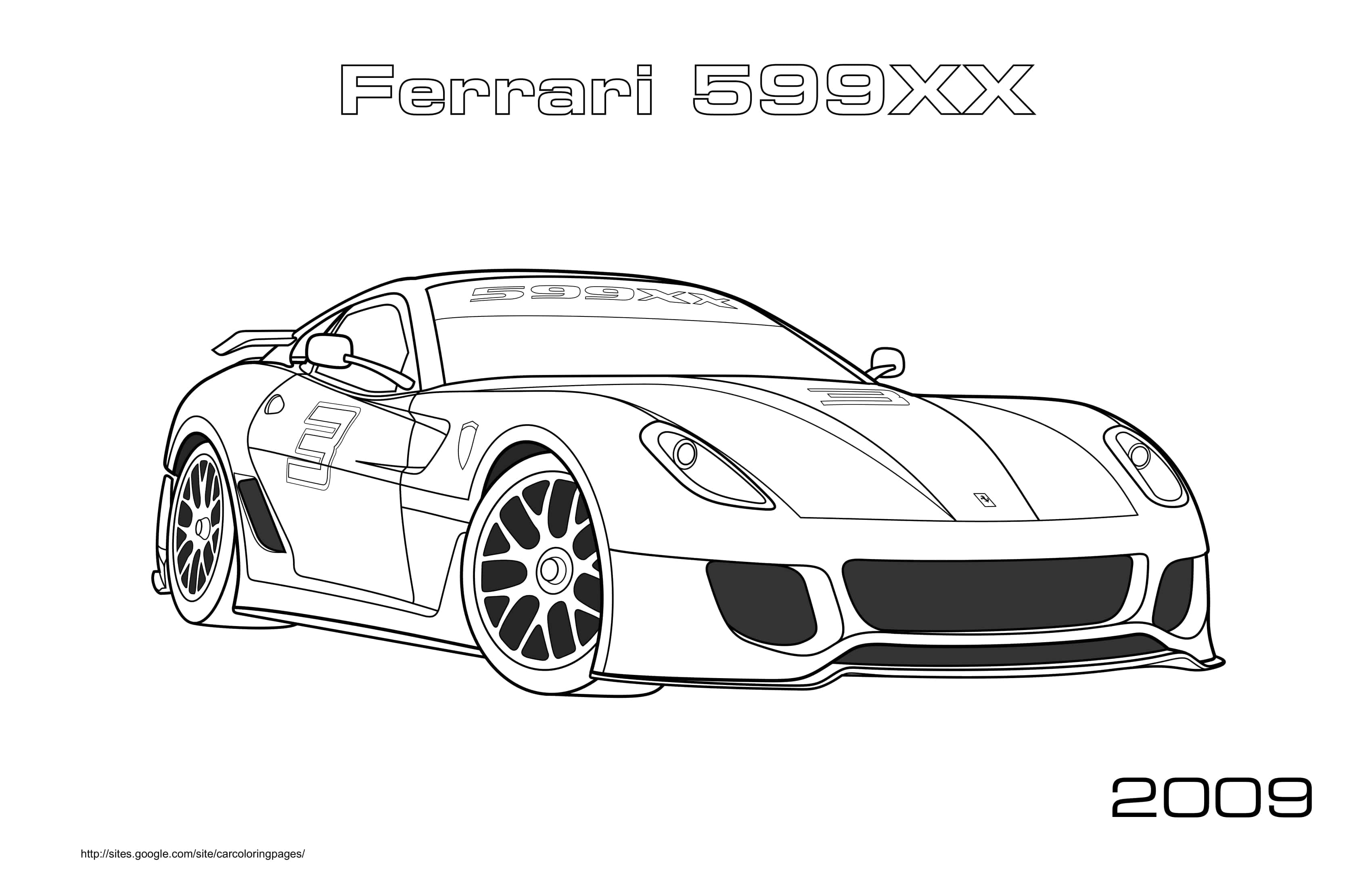 Coloriage Voiture de course