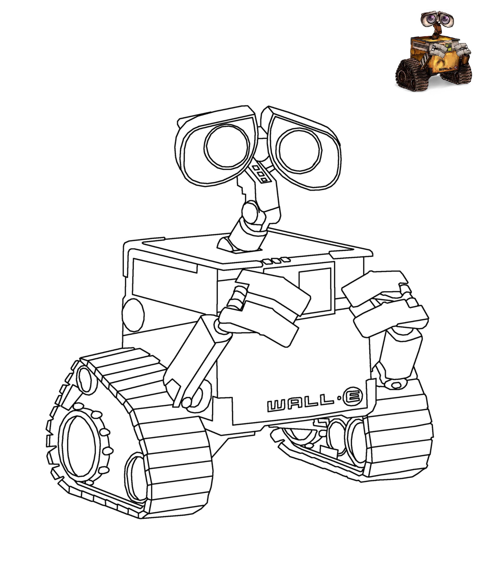 Coloriage Wall-E Disney - Disney à imprimer