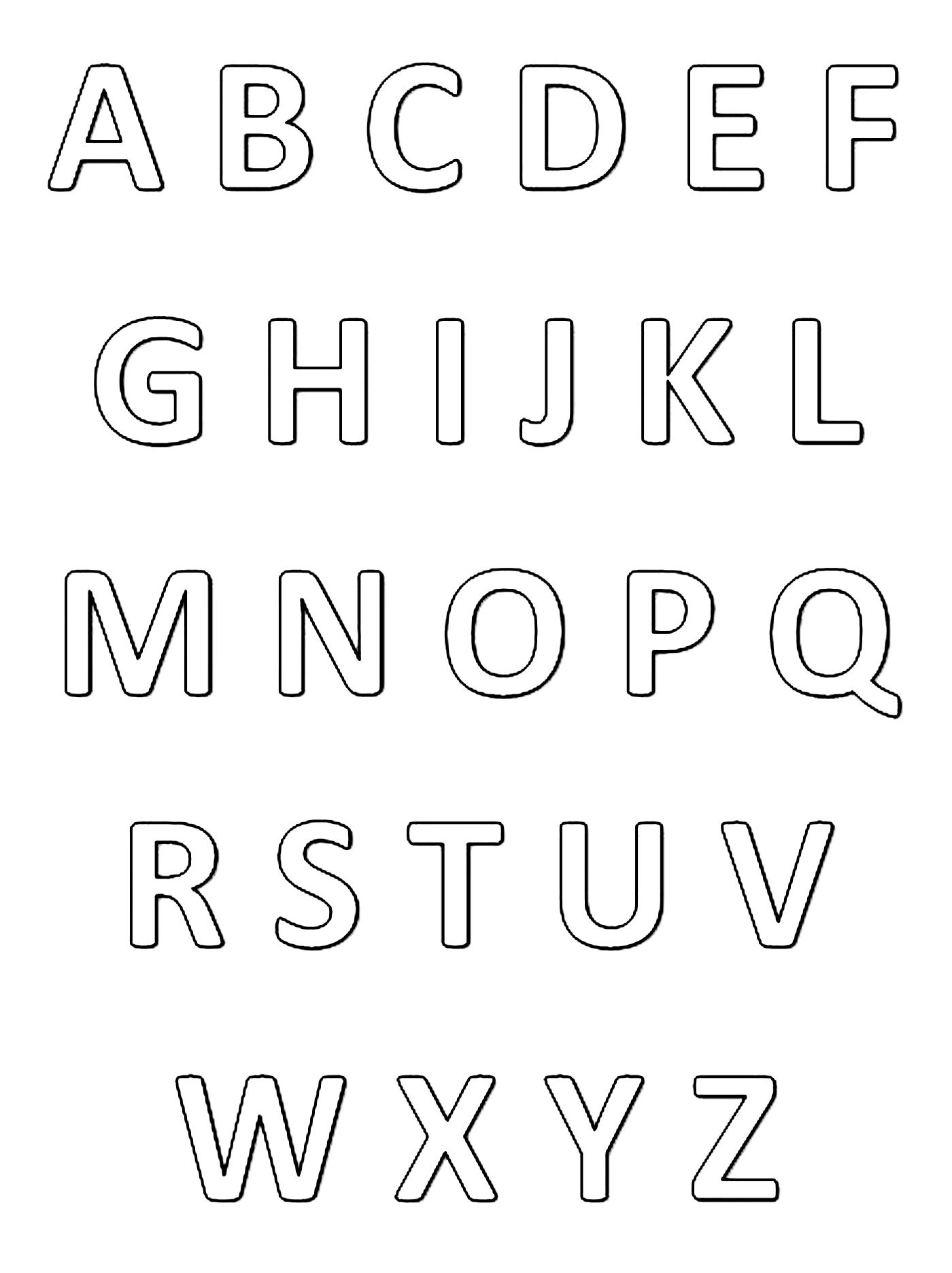 Coloriage Alphabet