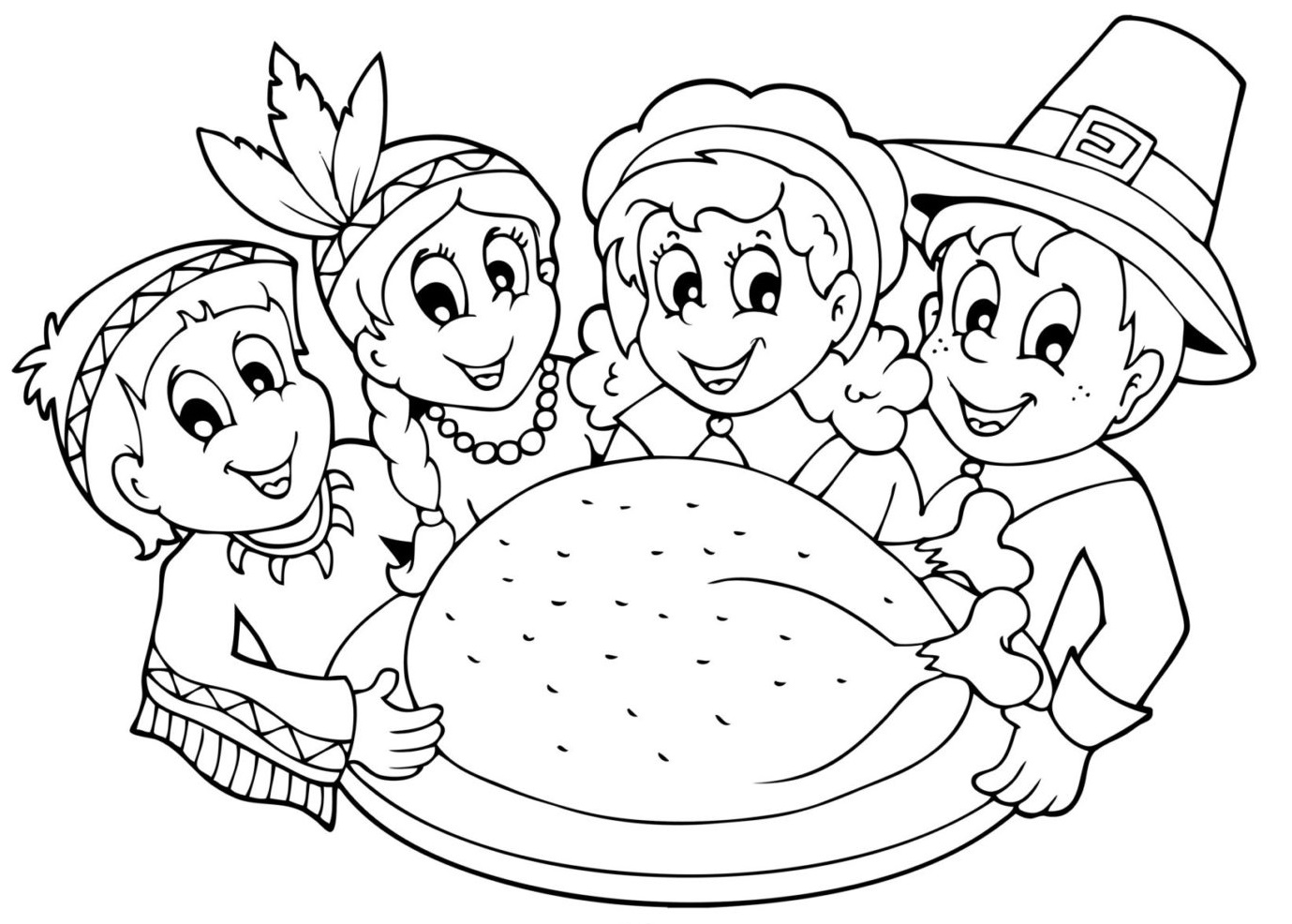 Coloriage Action de grâce