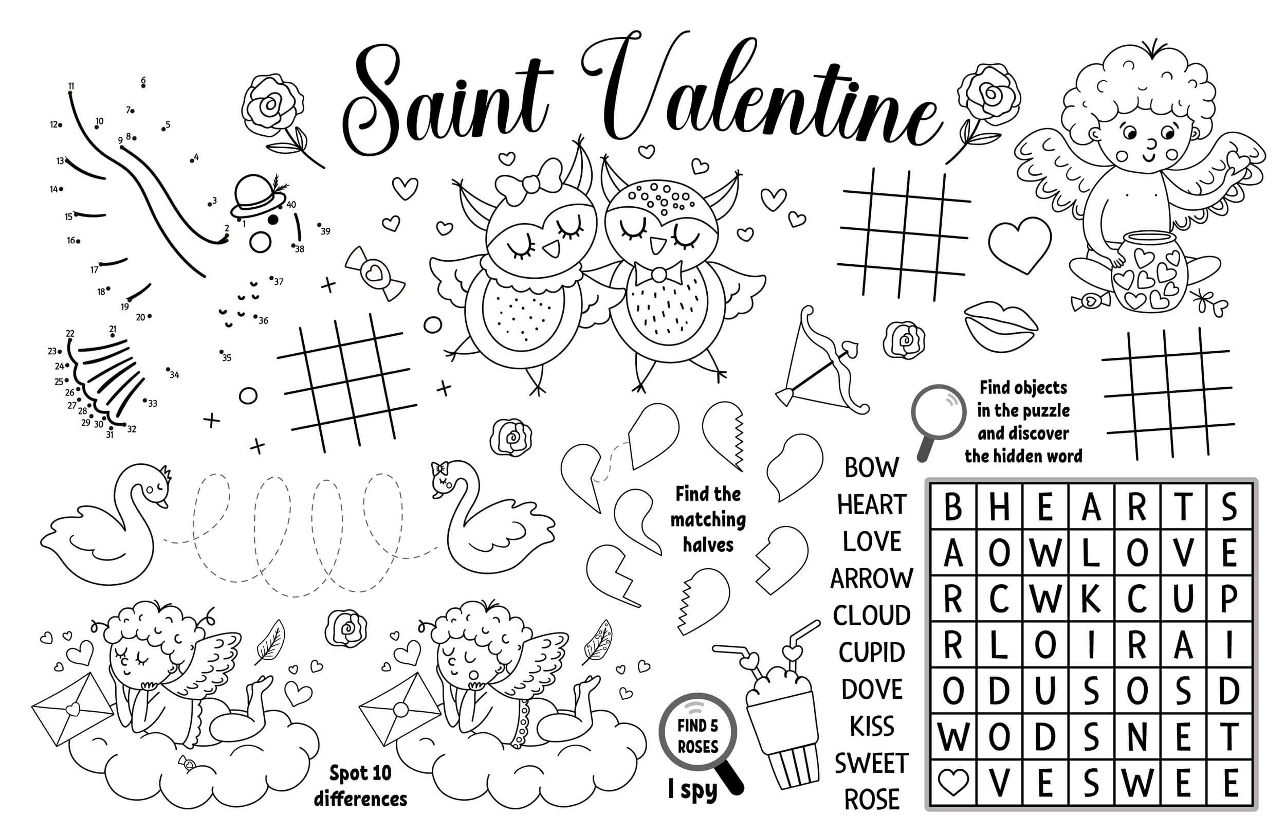 Coloriage Février