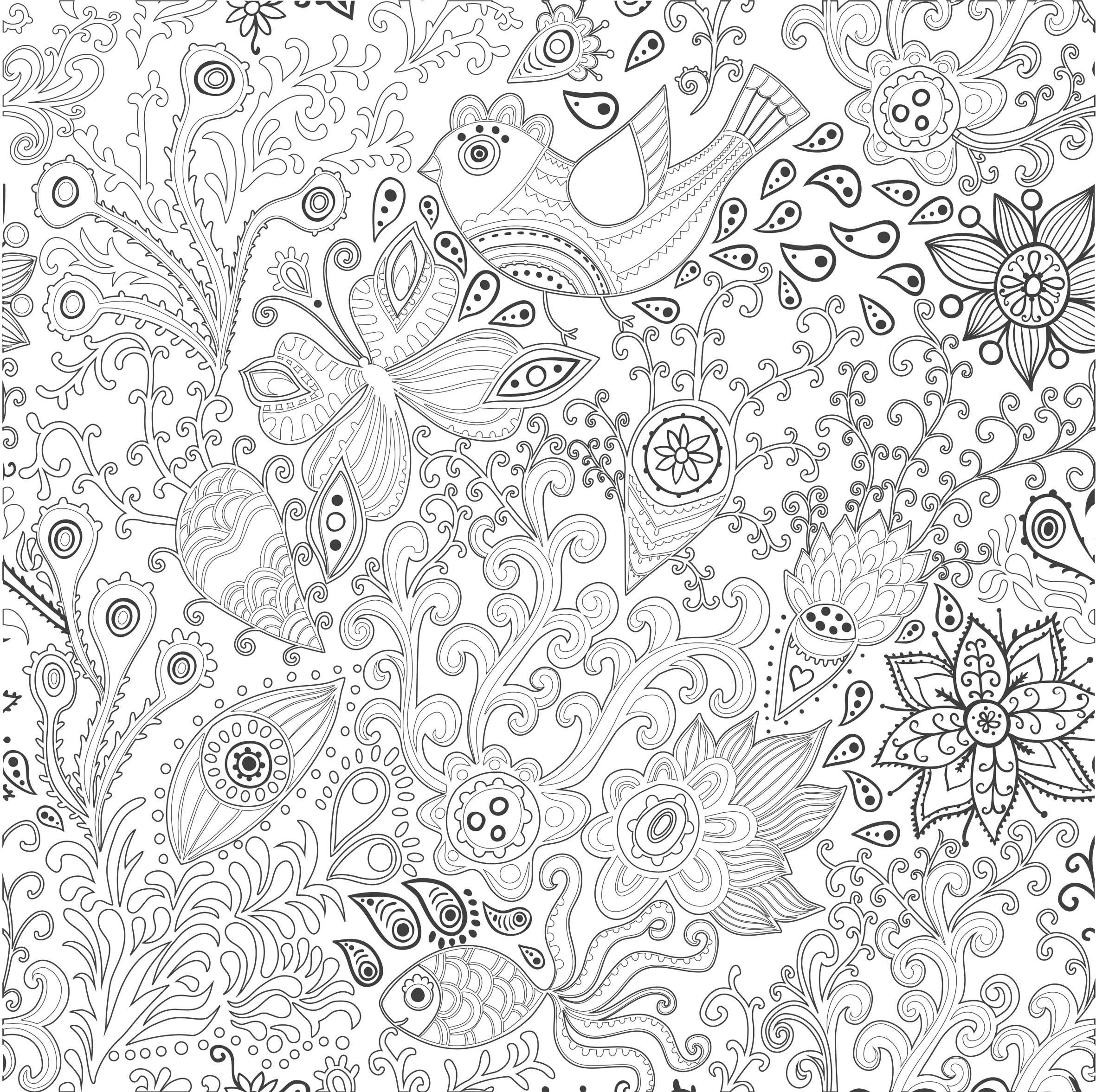 Coloriage Antistress Animaux - Anti stress à imprimer