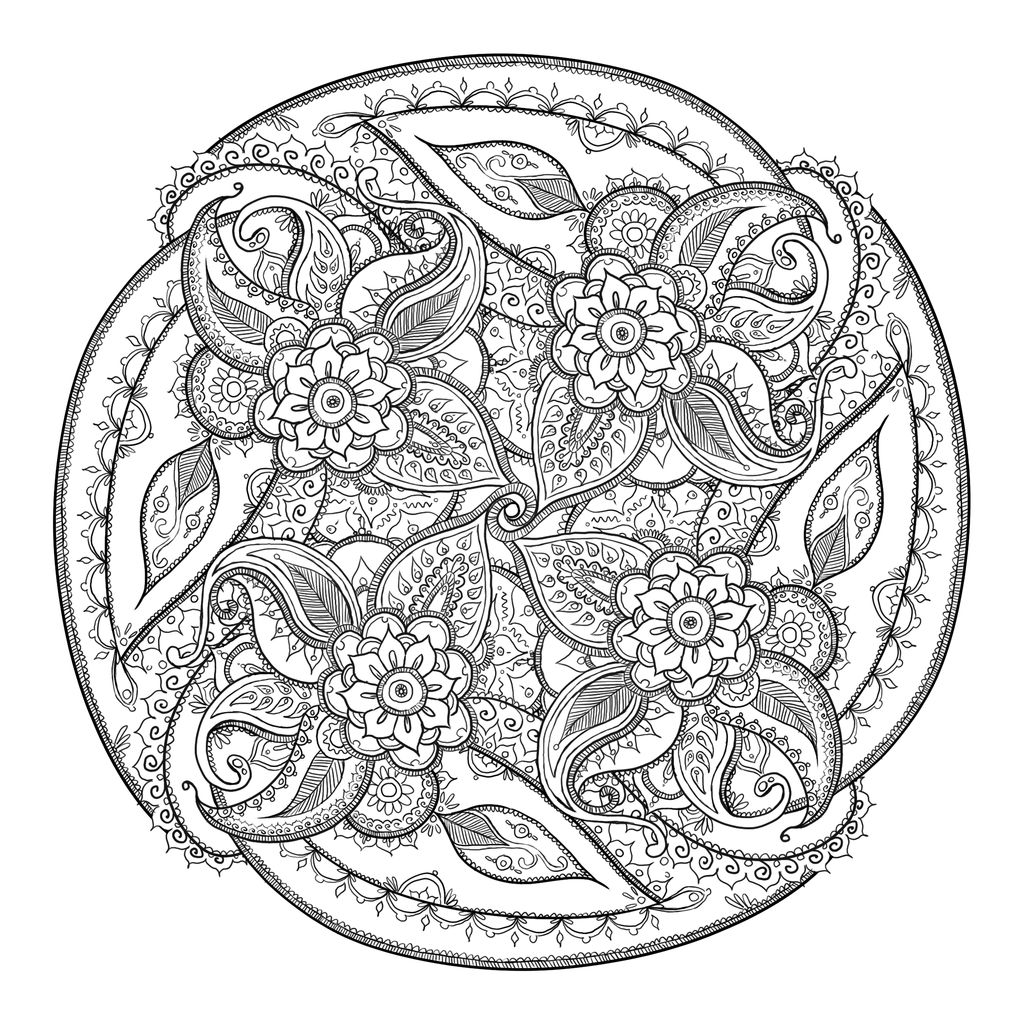 Coloriage Antistress Mandala - Anti stress à imprimer