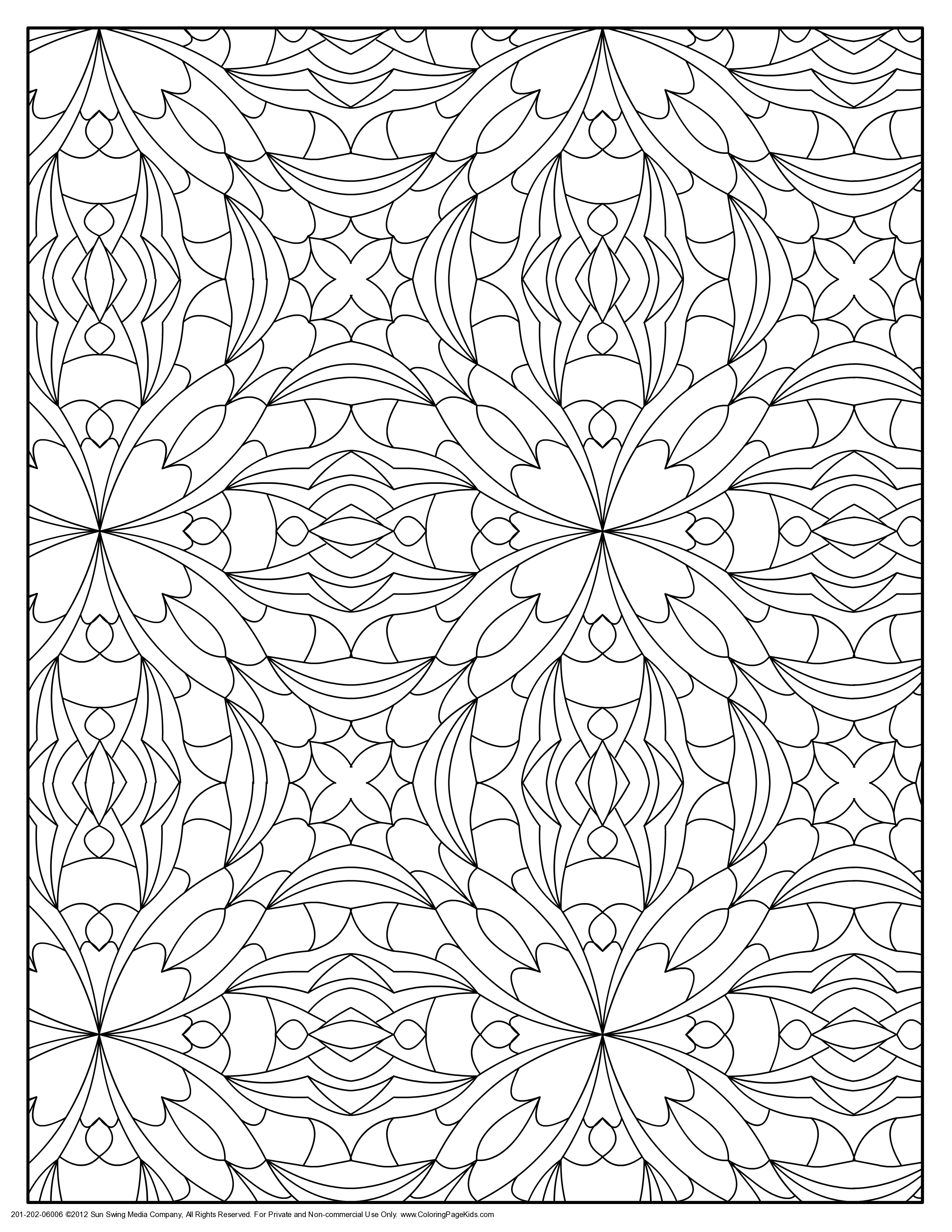Coloriage Zentangle ornemental zen - Art therapie à imprimer