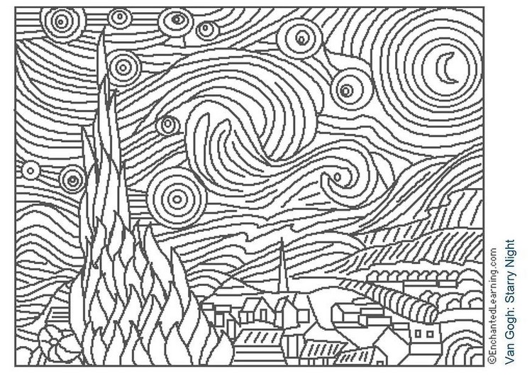 Coloriage Motifs abstraits relaxants et harmonieux - Art therapie à imprimer