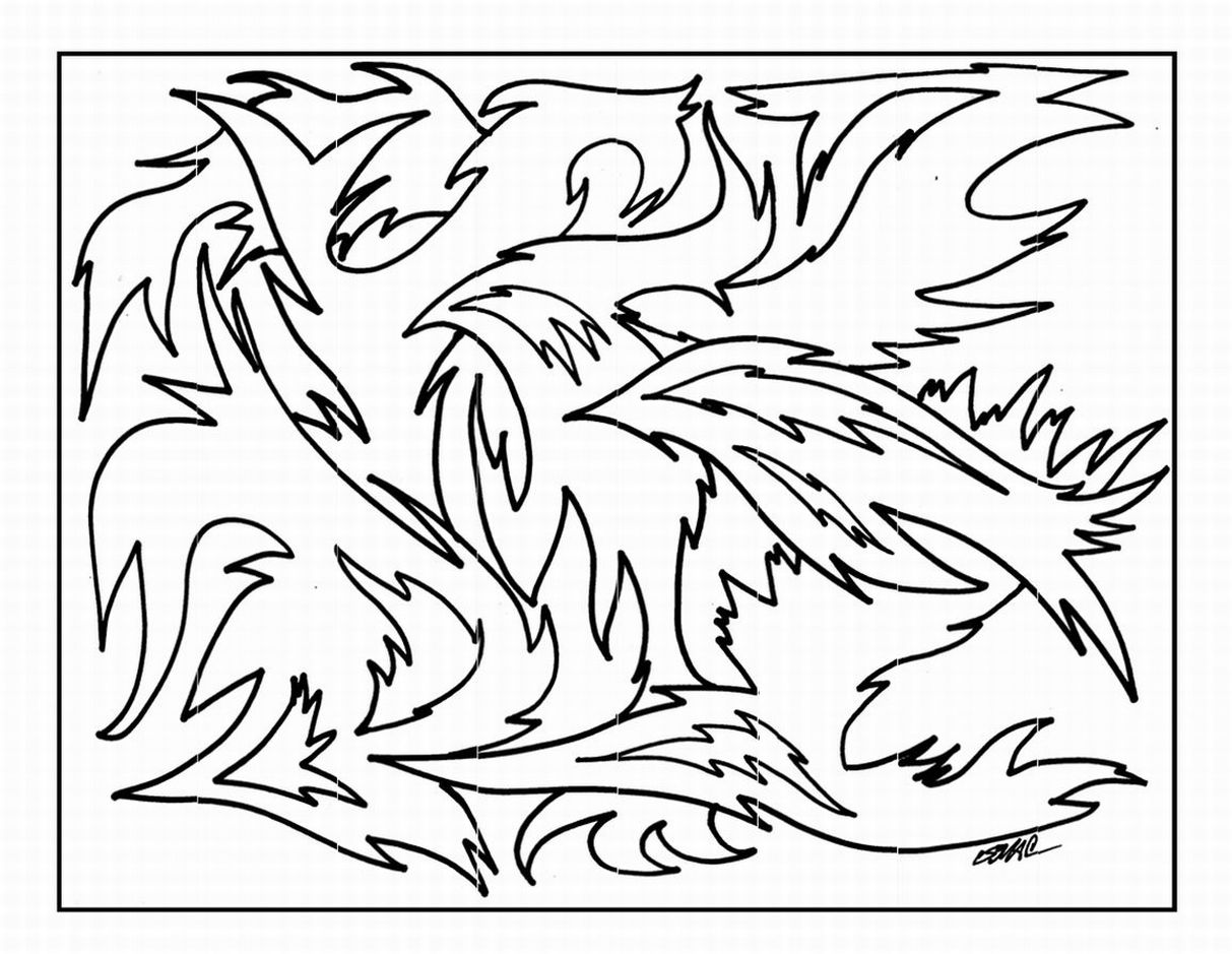 Coloriage Motifs géométriques apaisants en spirales - Art therapie à imprimer