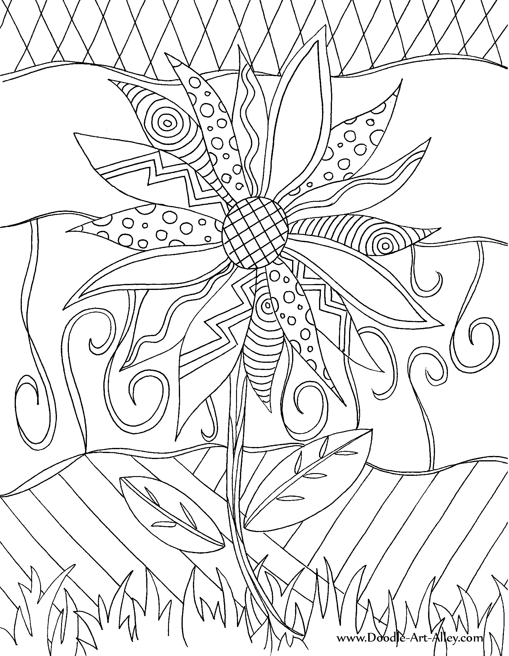 Coloriage Mandala géométrique pour l'apaisement - Art therapie à imprimer