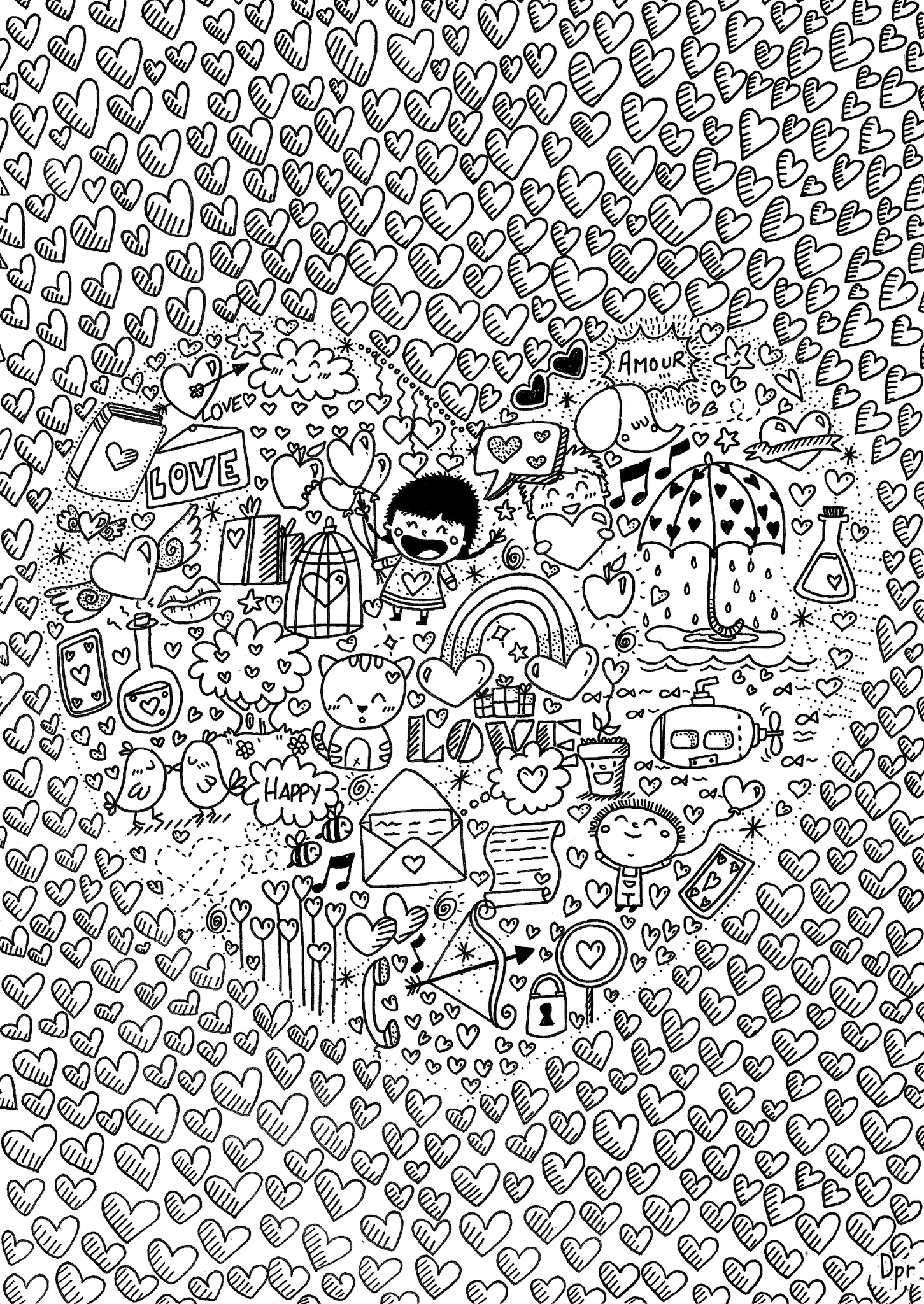 Coloriage Art Thérapie 8 - Art therapie à imprimer