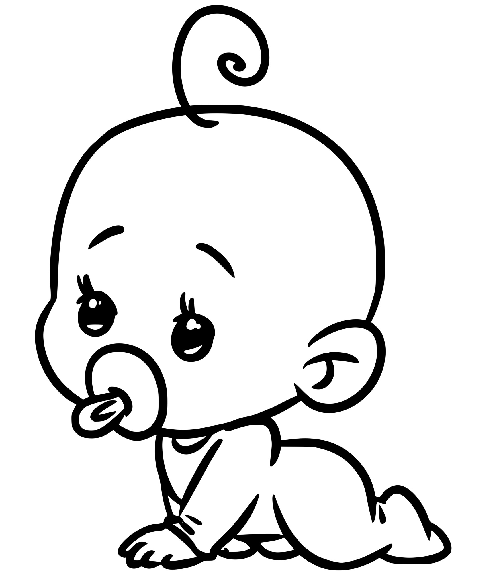 Coloriage Bébé