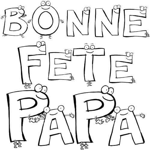 Coloriage Fête des pères