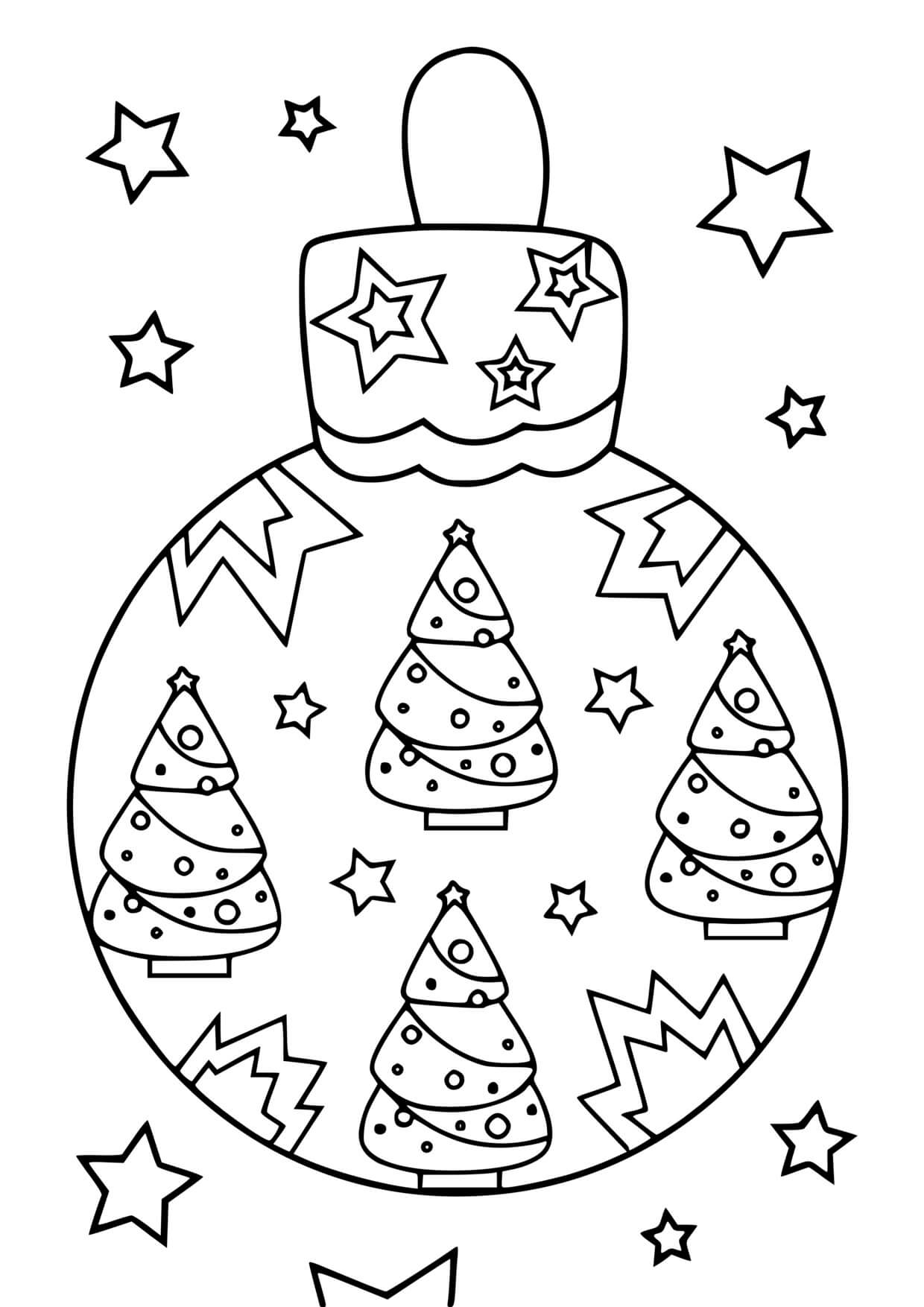 Coloriage Boule de Noël