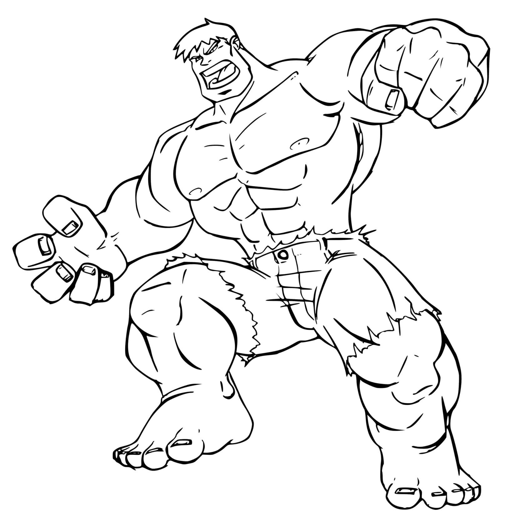 Coloriage Hulk