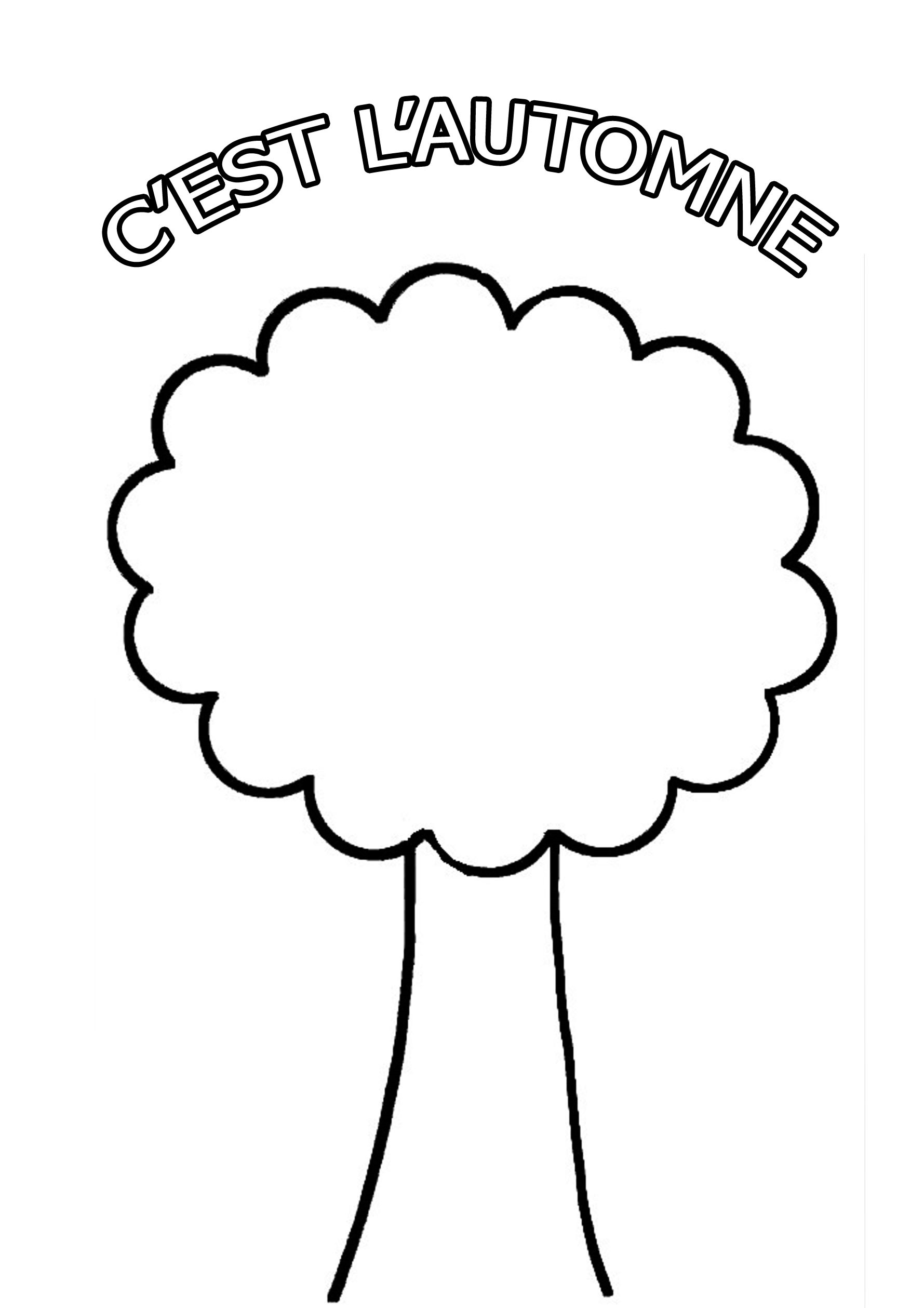 Coloriage C Est L'Automne - Maternelle à imprimer