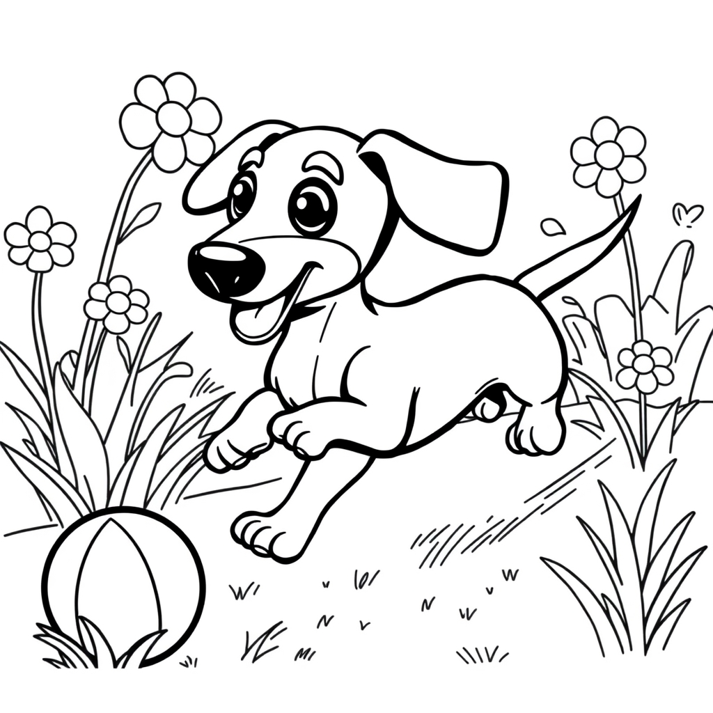 Coloriage Chien mignon