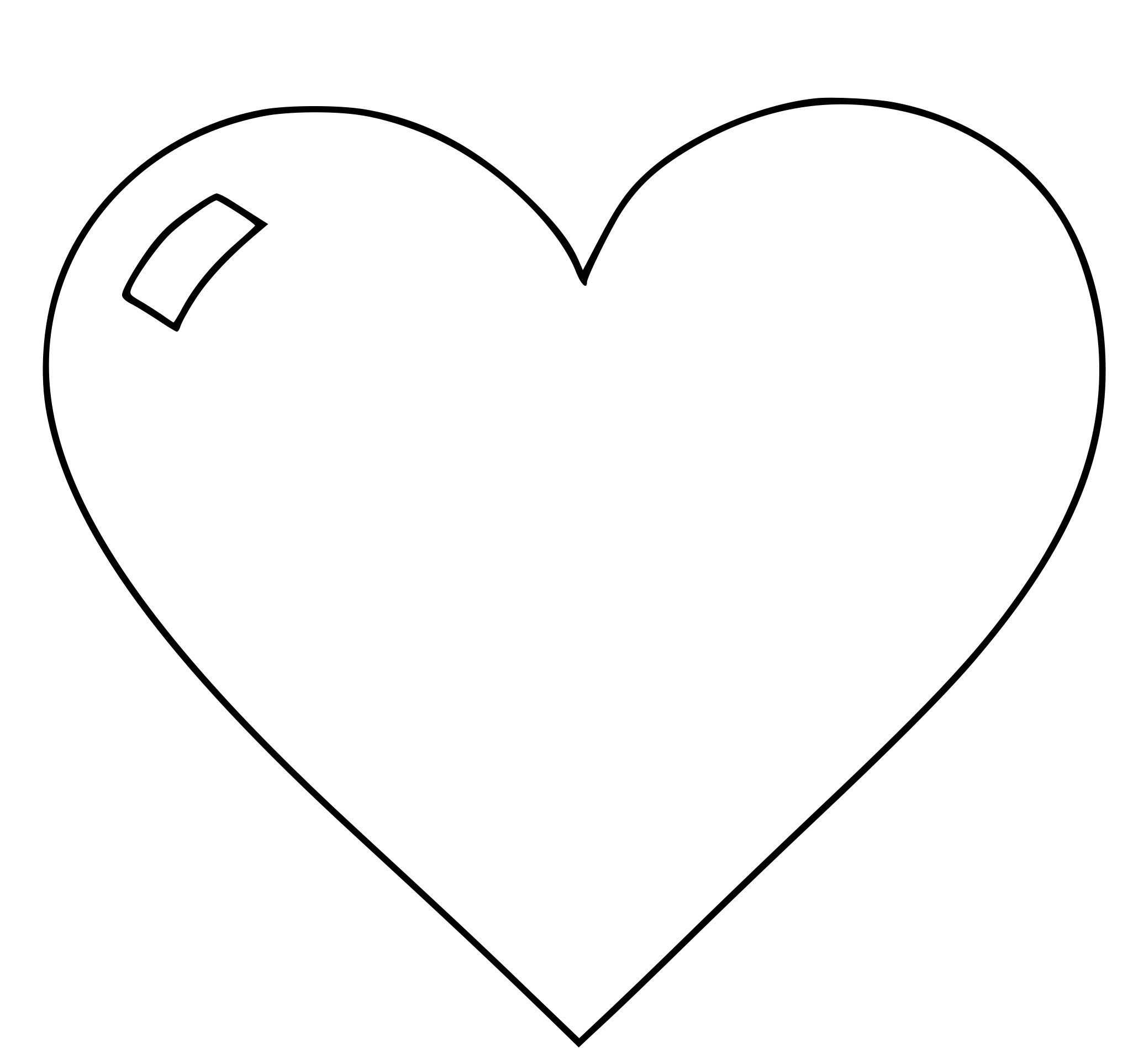 Coloriage Cœur Facile Maternelle - Maternelle à imprimer