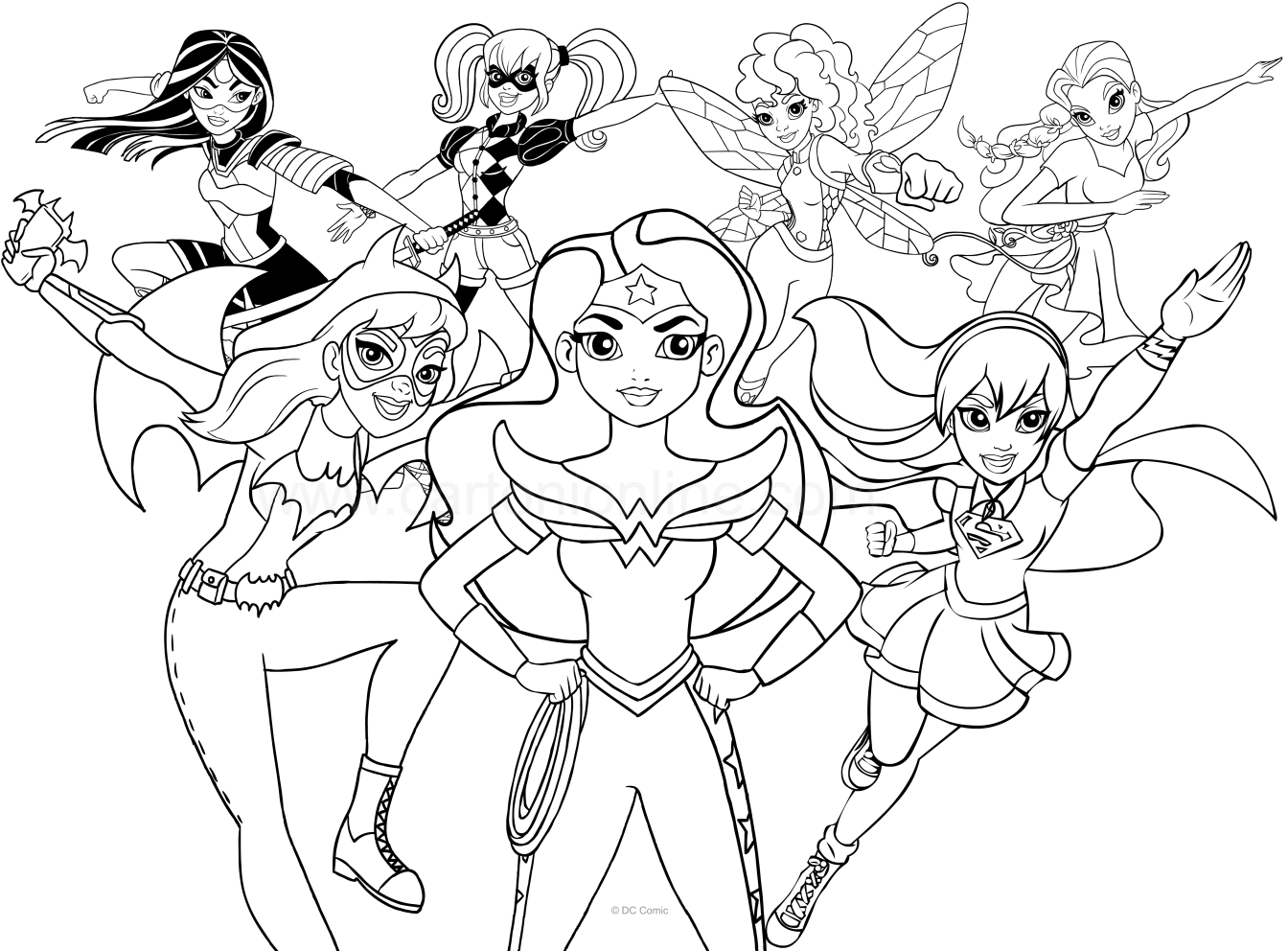 Coloriage DC Super Hero Girls