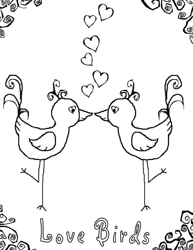 Coloriage Amour coeur