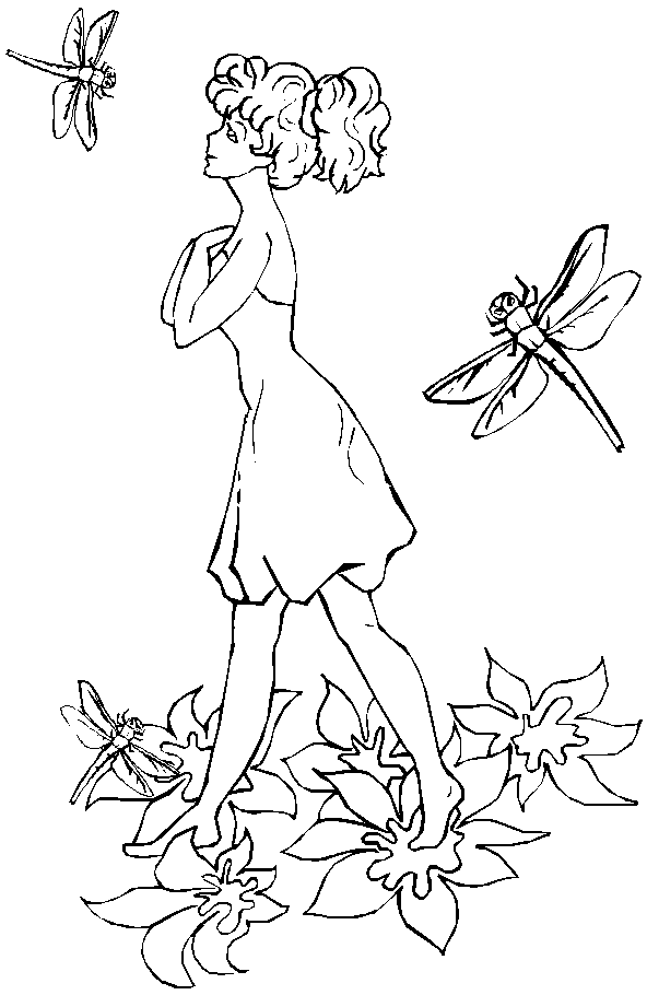 Coloriage Libellule