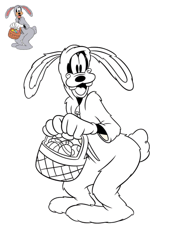 Coloriage Pâques Disney