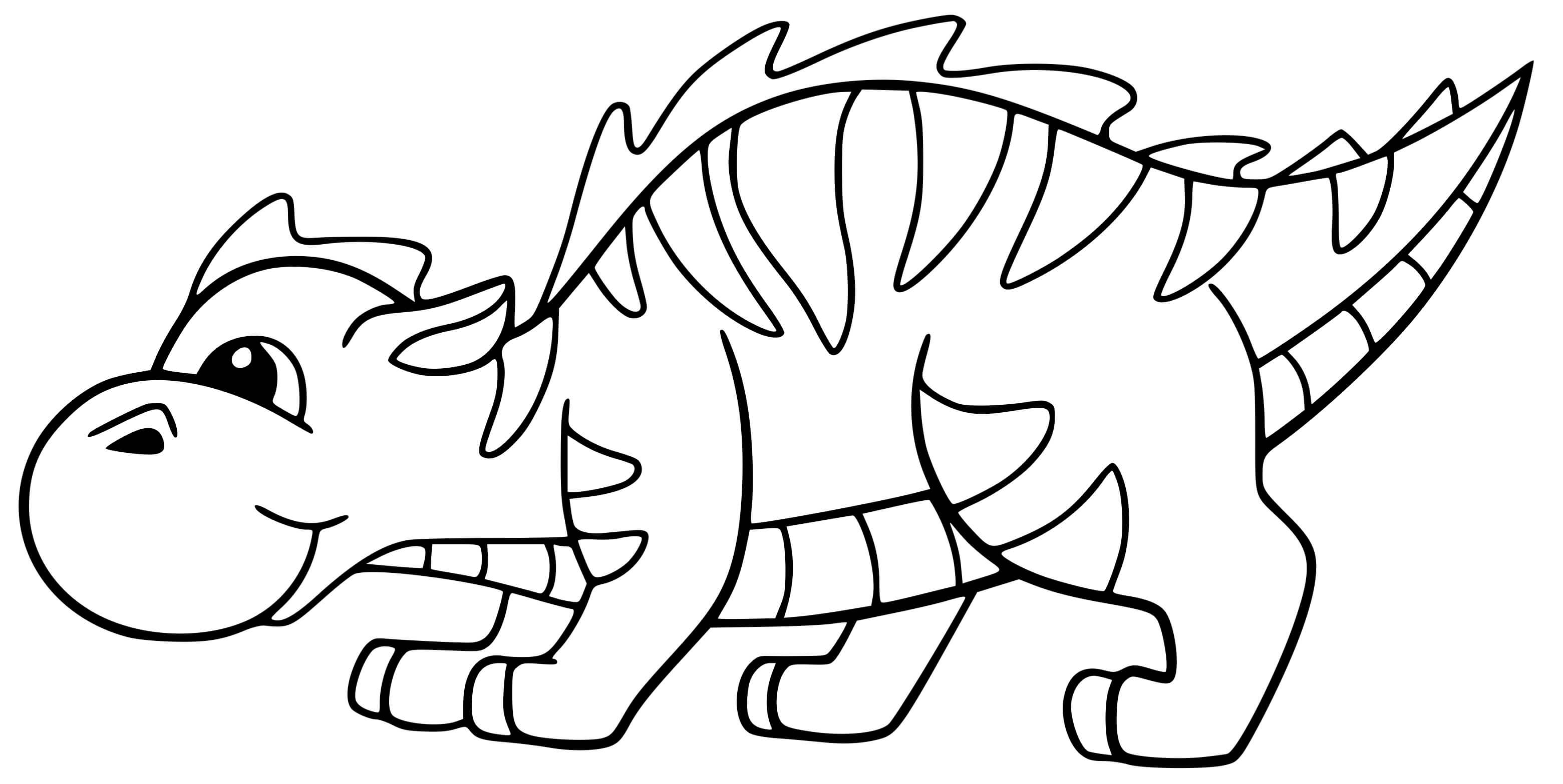 Coloriage Dinosaure Facile Pour Enfants - Enfants à imprimer
