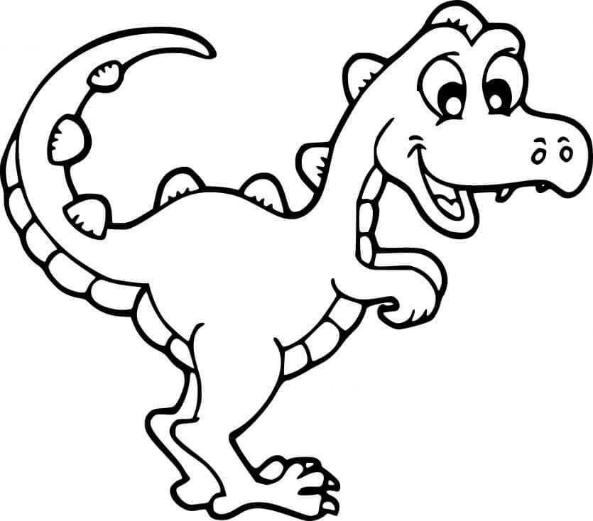 Coloriage Dinosaure Tyrex - Dinosaure à imprimer