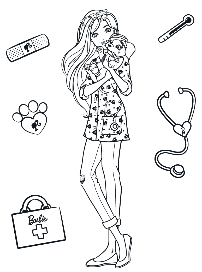 Coloriage Barbie