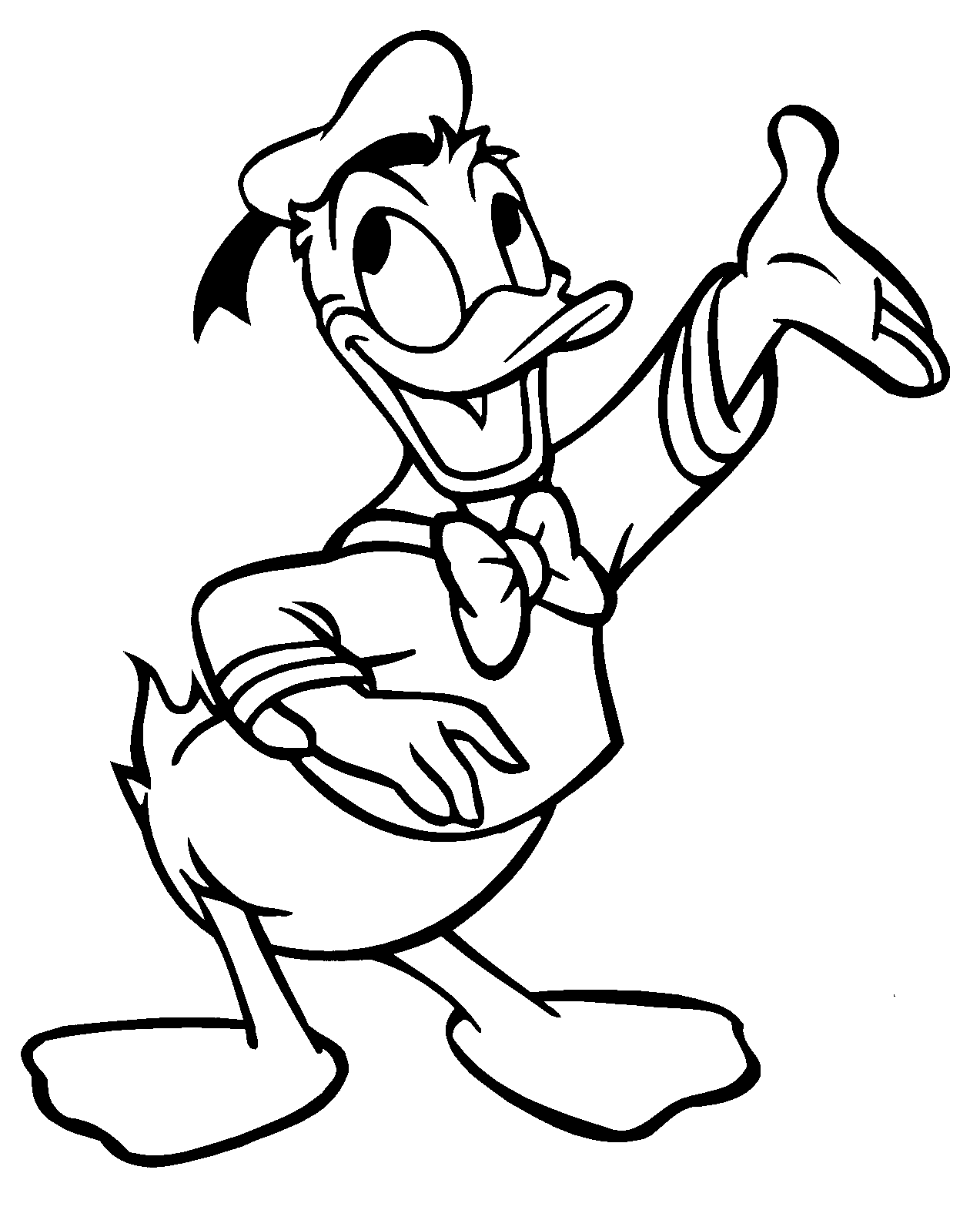 Coloriage Donald Duck par Dick Lundy - Disney à imprimer