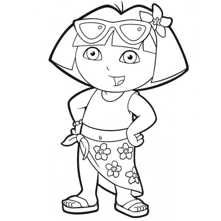 Coloriage Dora