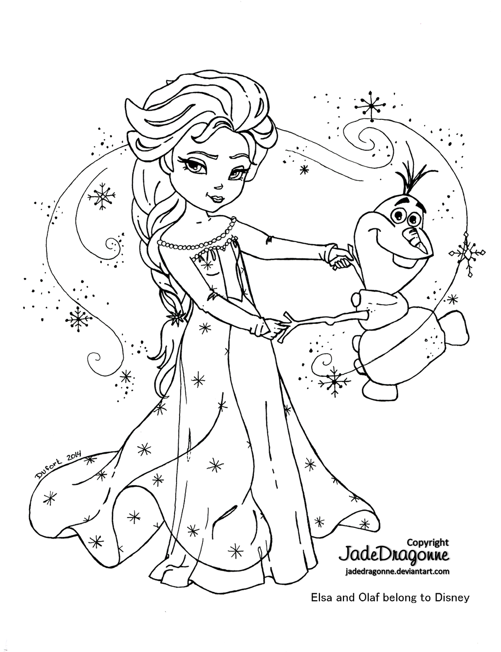 Coloriage Olaf