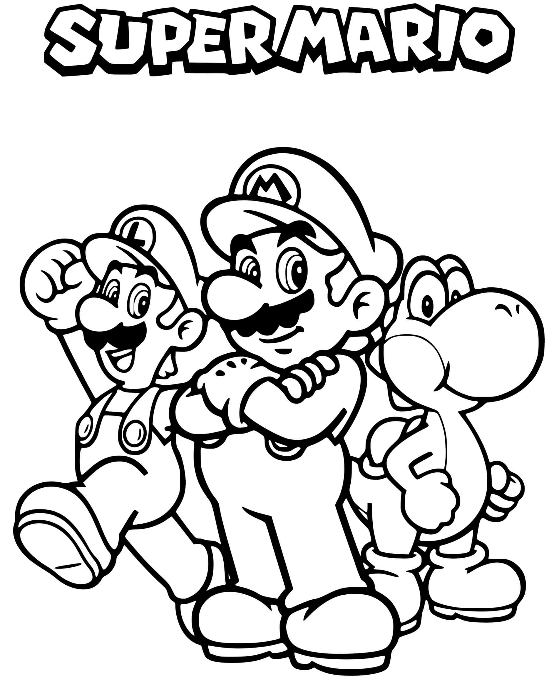 Coloriage Luigi