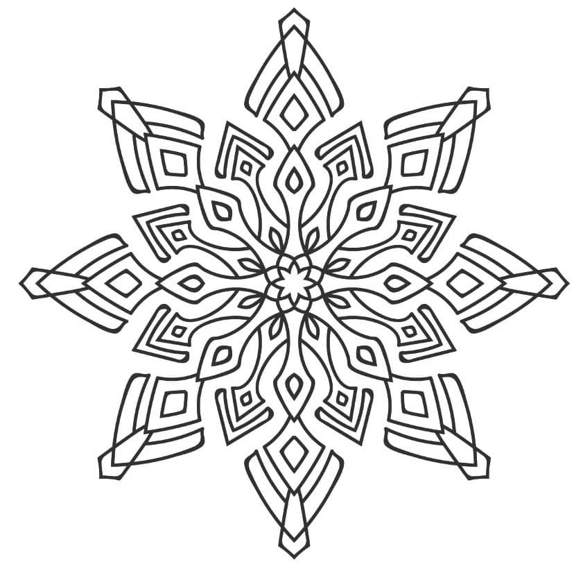 Coloriage Flocon de neige