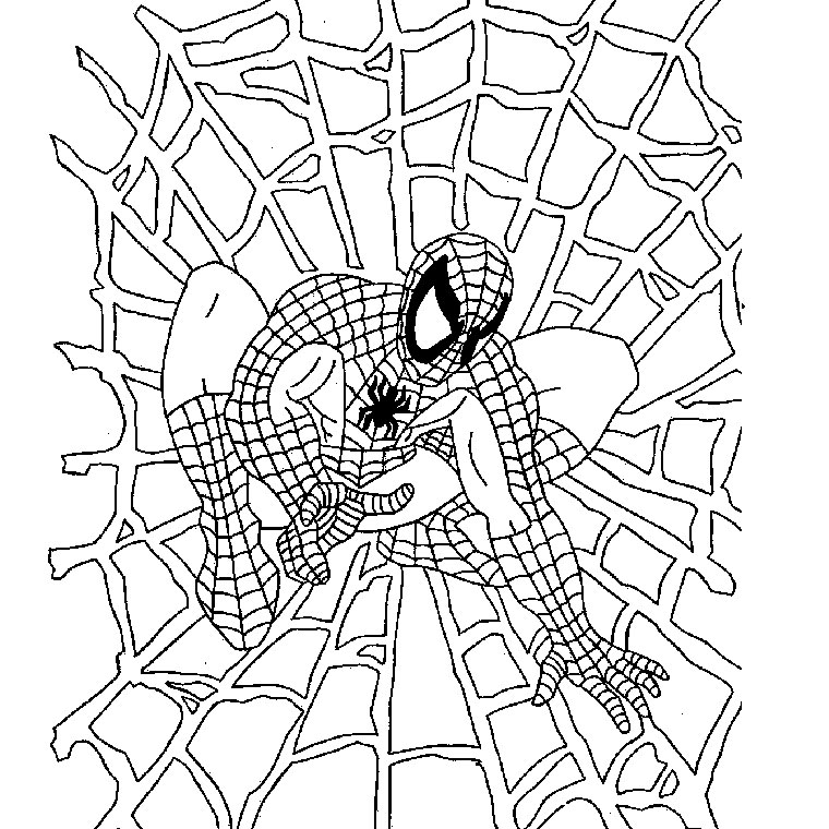 Coloriage Halloween Spiderman - Spider-Man à imprimer