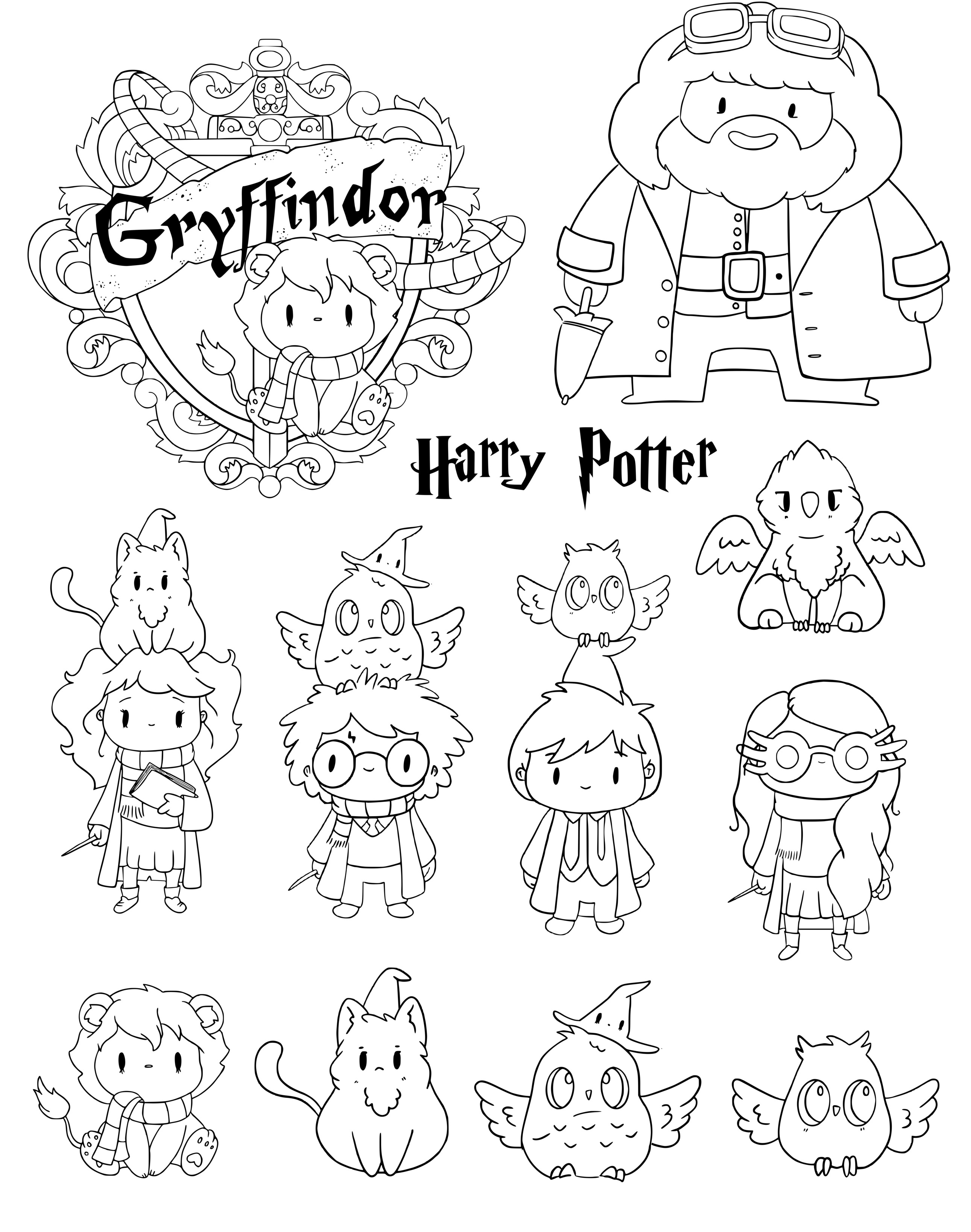 Coloriage Harry potter