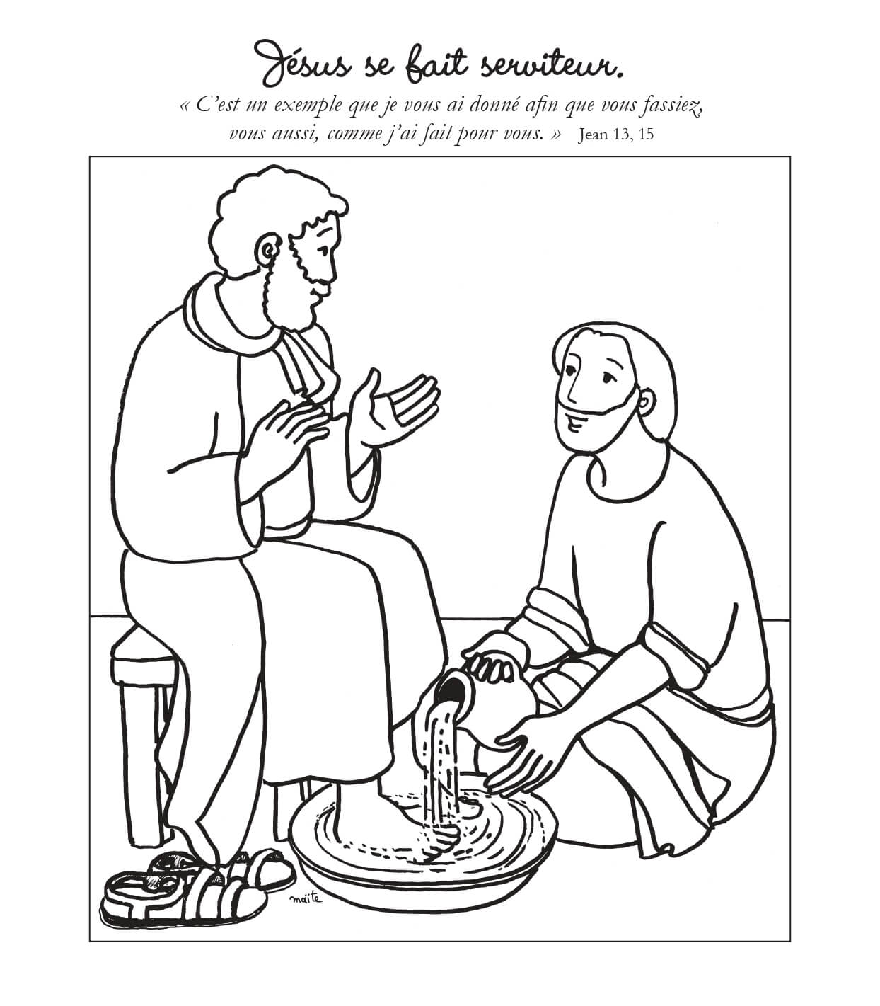 Coloriage Jésus