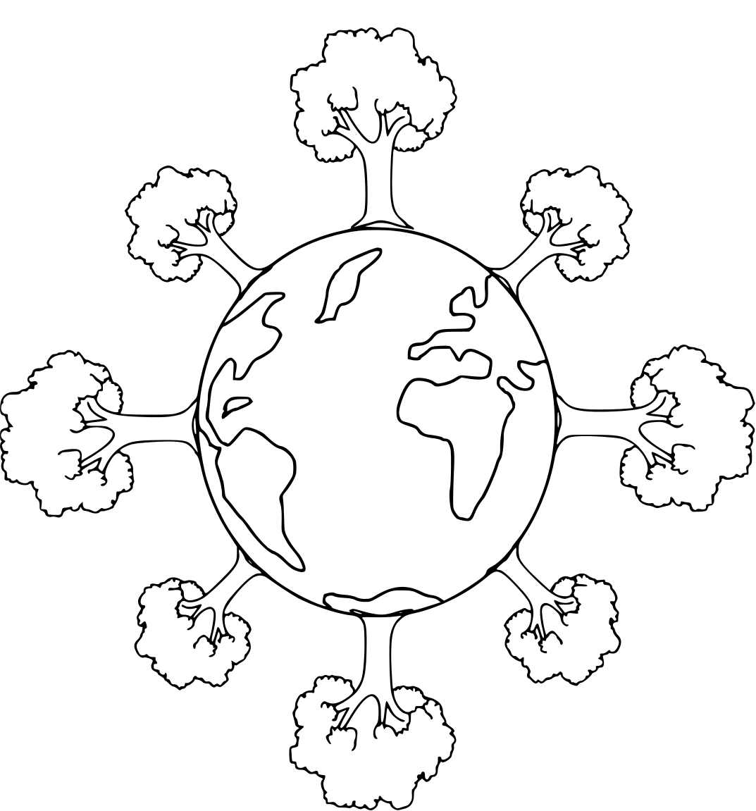 Coloriage Jour de la Terre