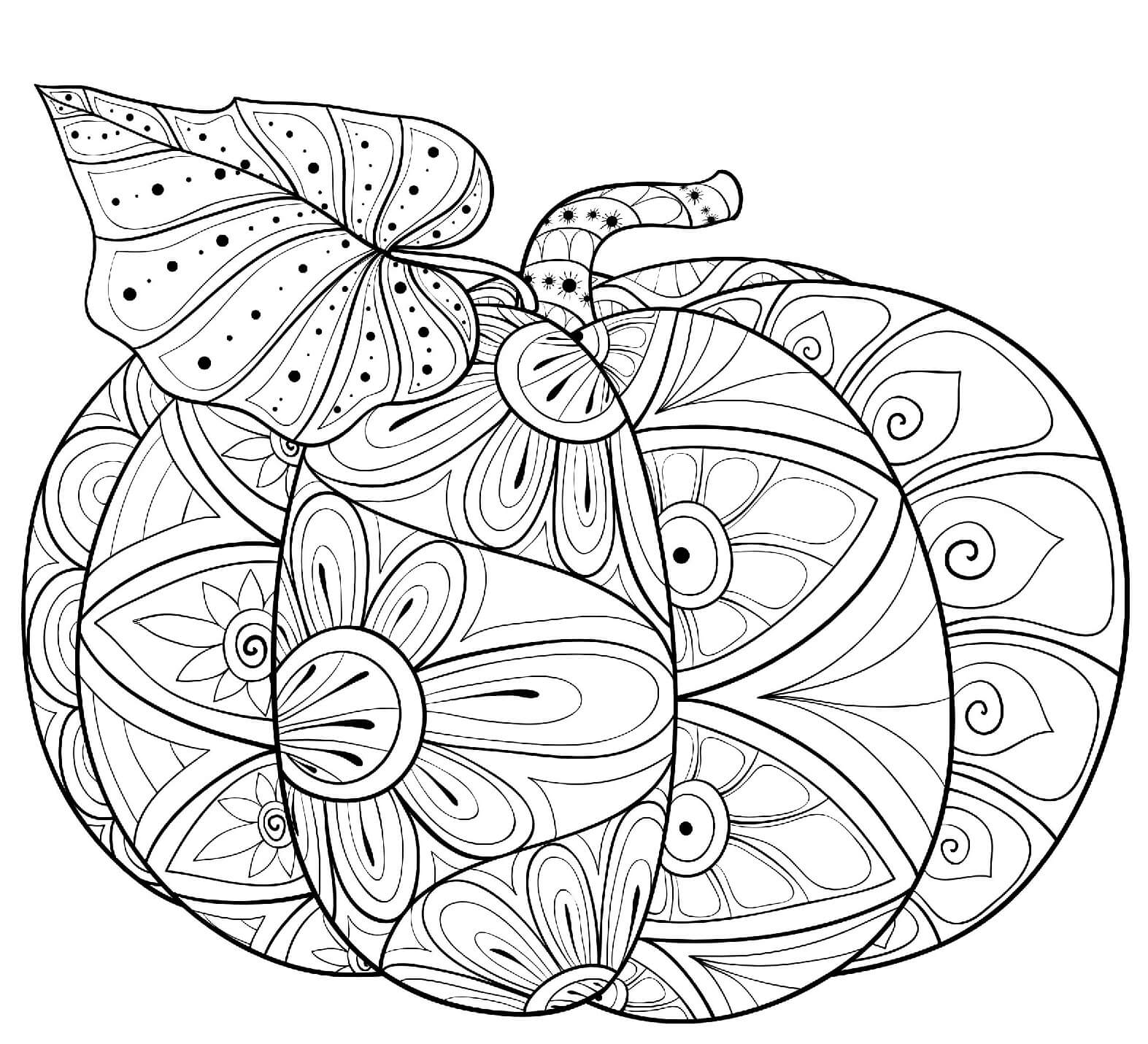 Coloriage La Citrouille Mandala Halloween - Halloween à imprimer
