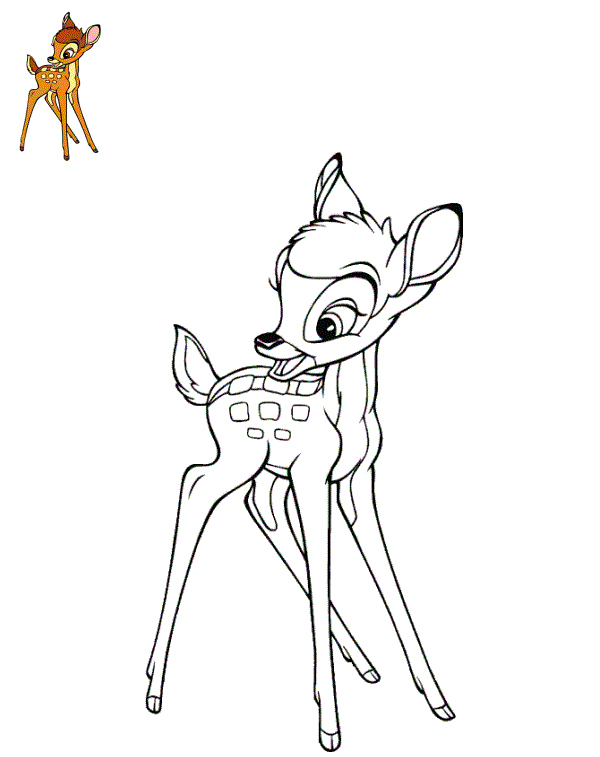 Coloriage Bambi