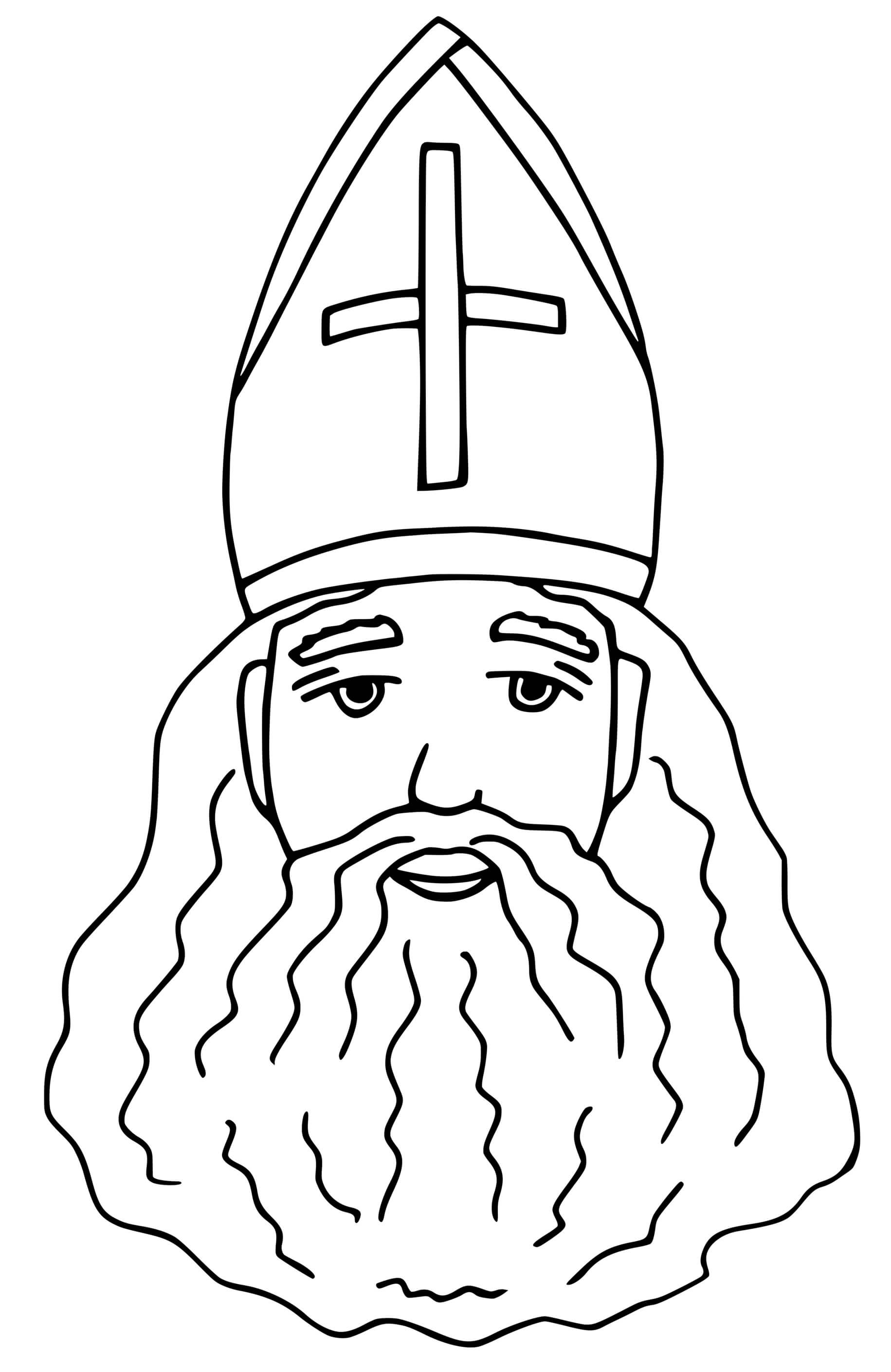 Coloriage Saint Nicolas