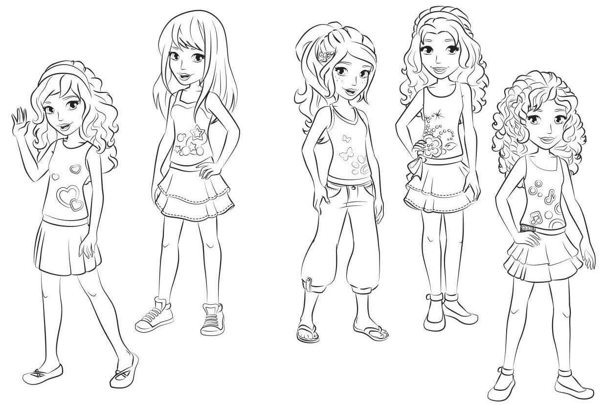 Coloriage Lego friends
