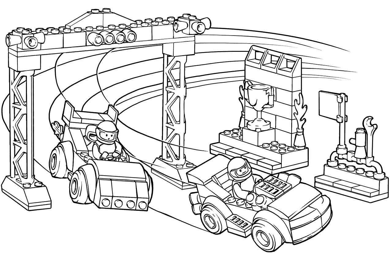 Coloriage Lego junior